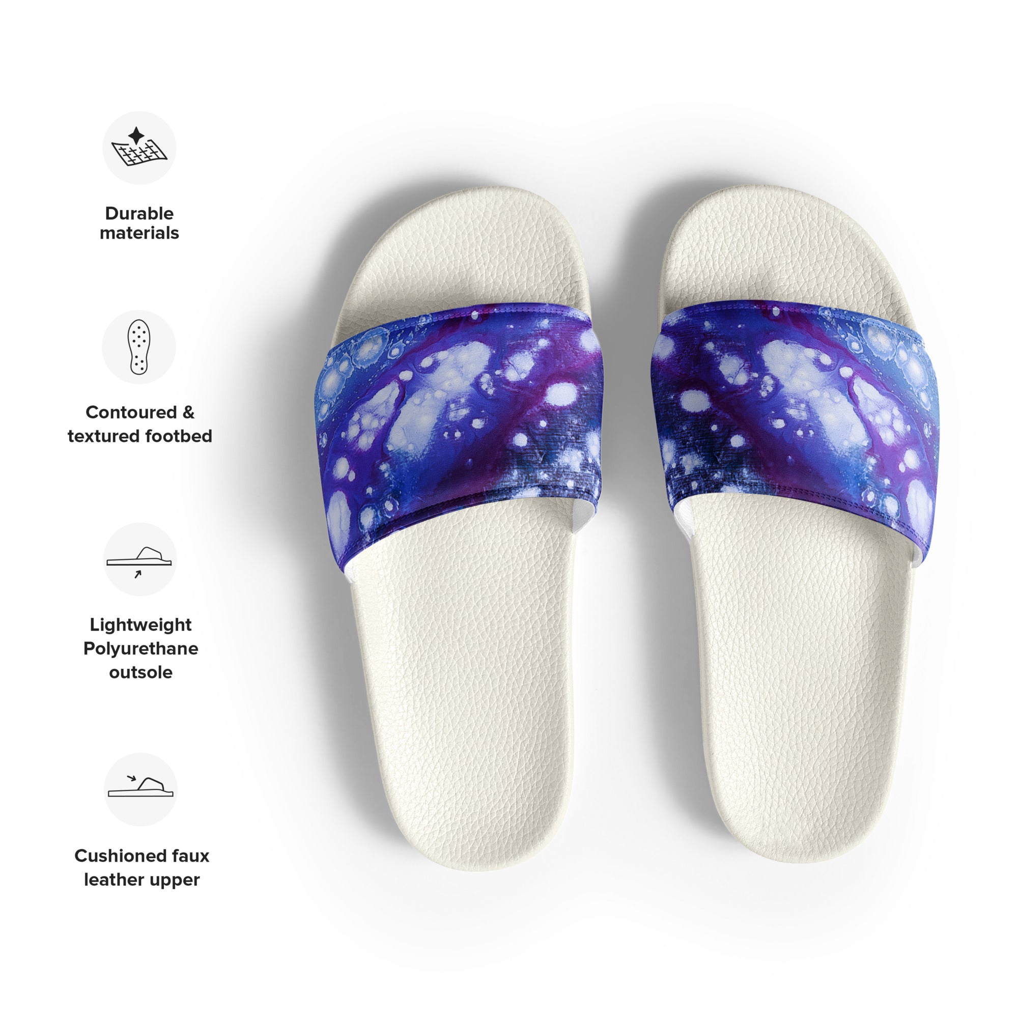 Womyn's Slides- Galaxy Purple
