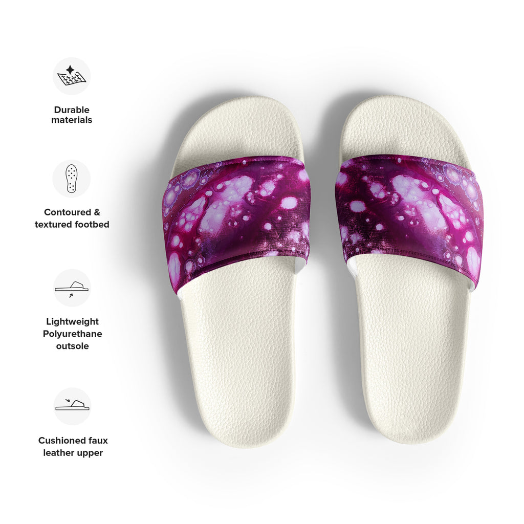 Womyn's Slides- Galaxy Fuchsia