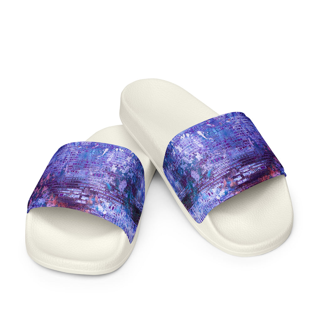 Womyn's slides- Weave Purple