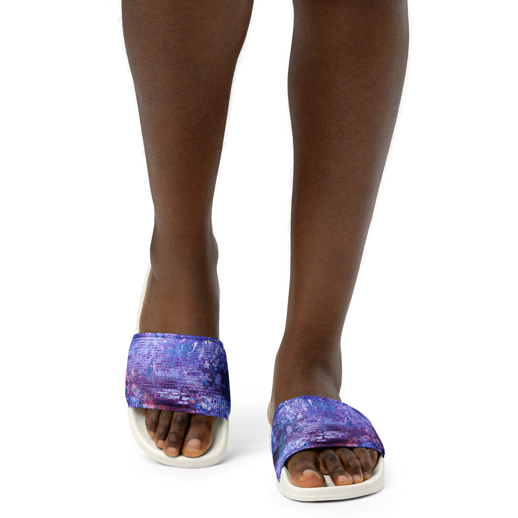 Womyn's slides- Weave Purple