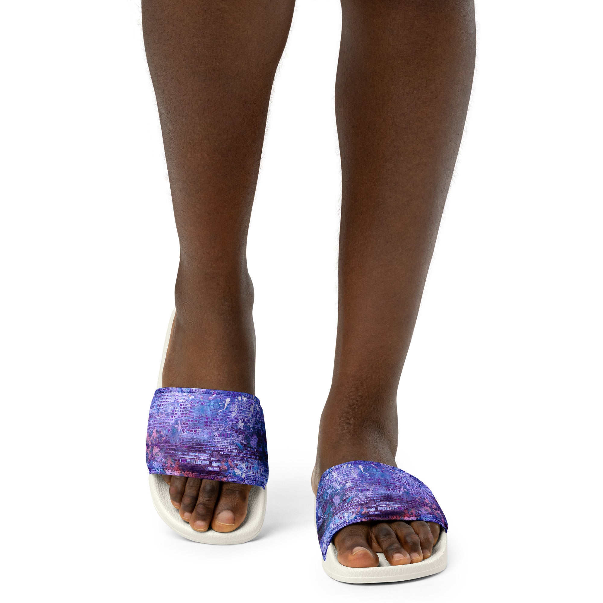 Womyn's slides- Weave Purple
