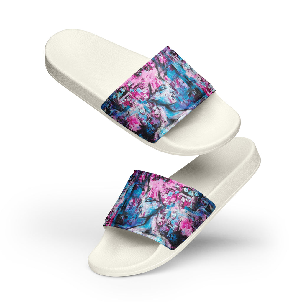 Womyn's slides- Pink Lady