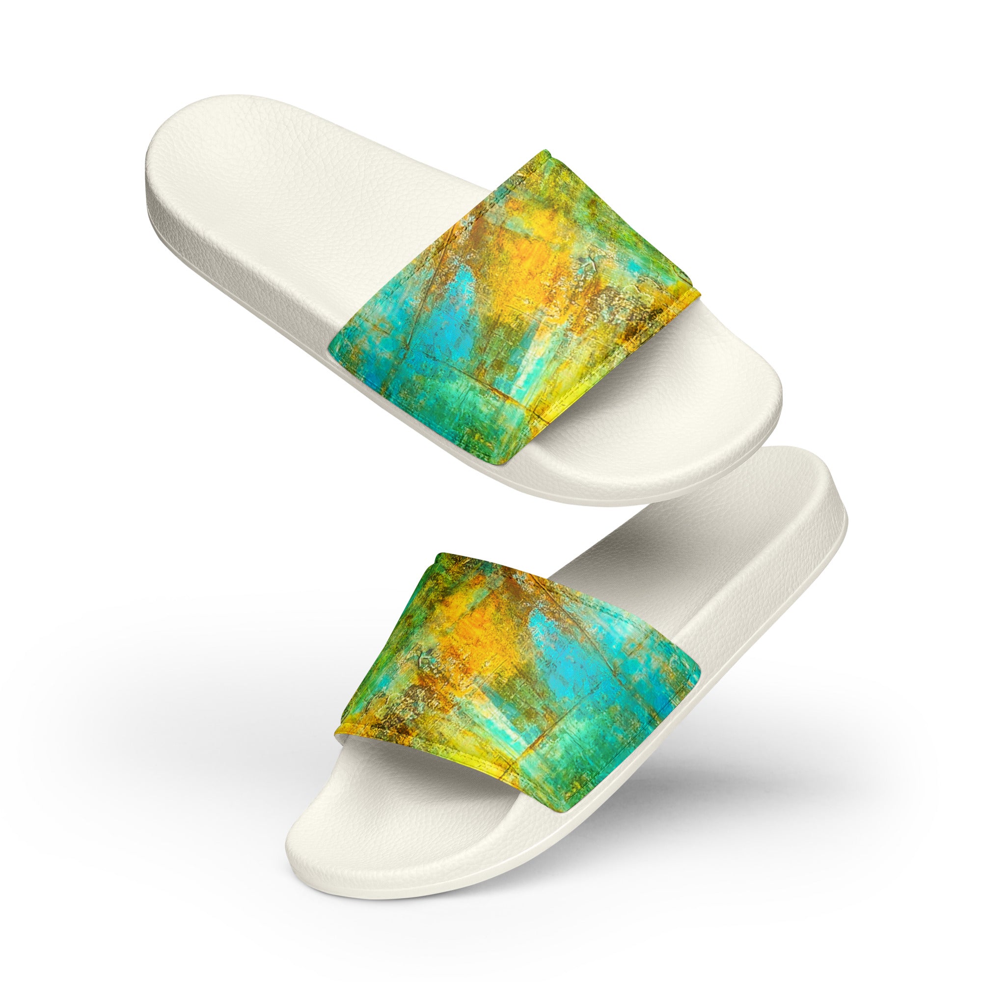 Womyn's Slides- Bright Earth Flow