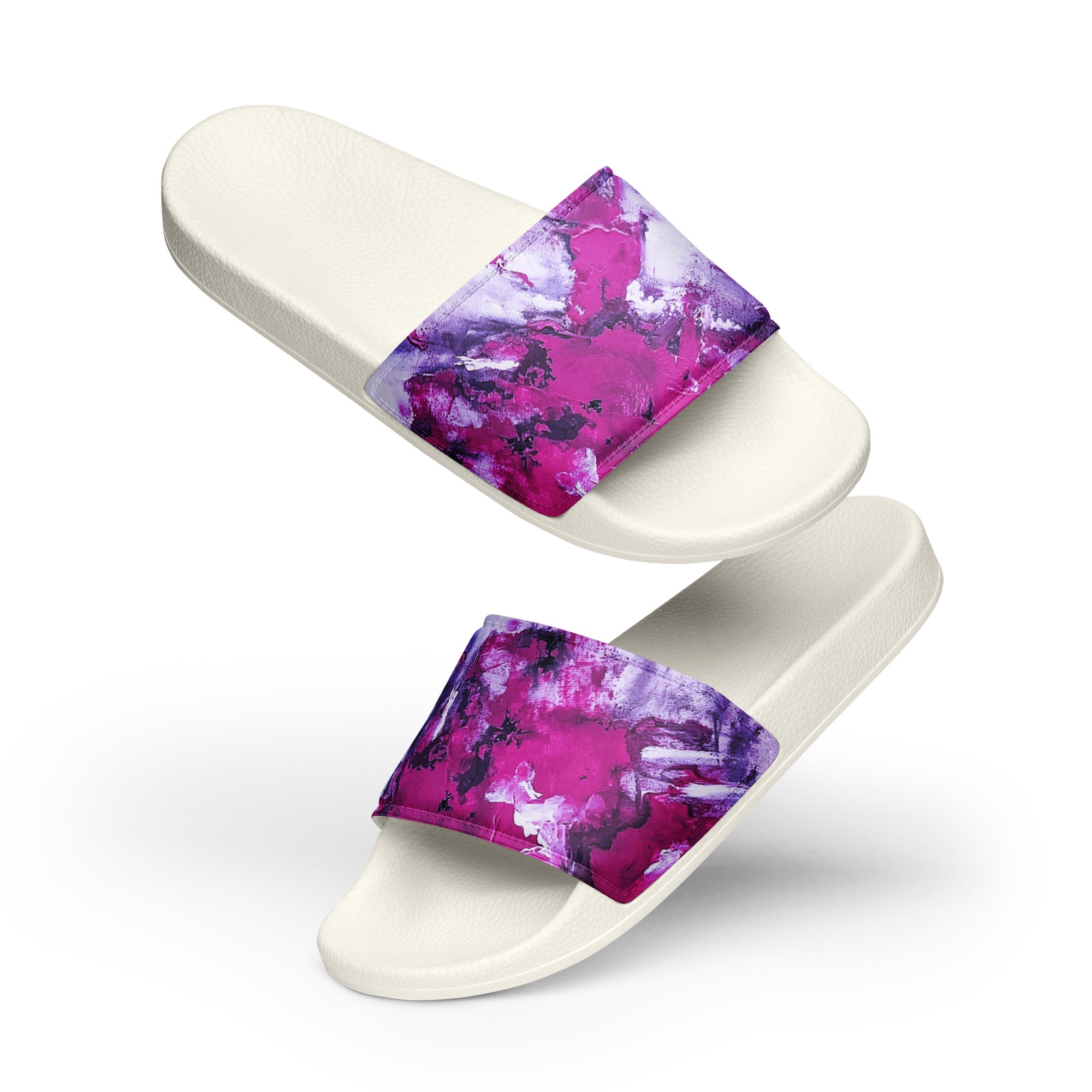 Womyn's Slides- Mismatch Pink