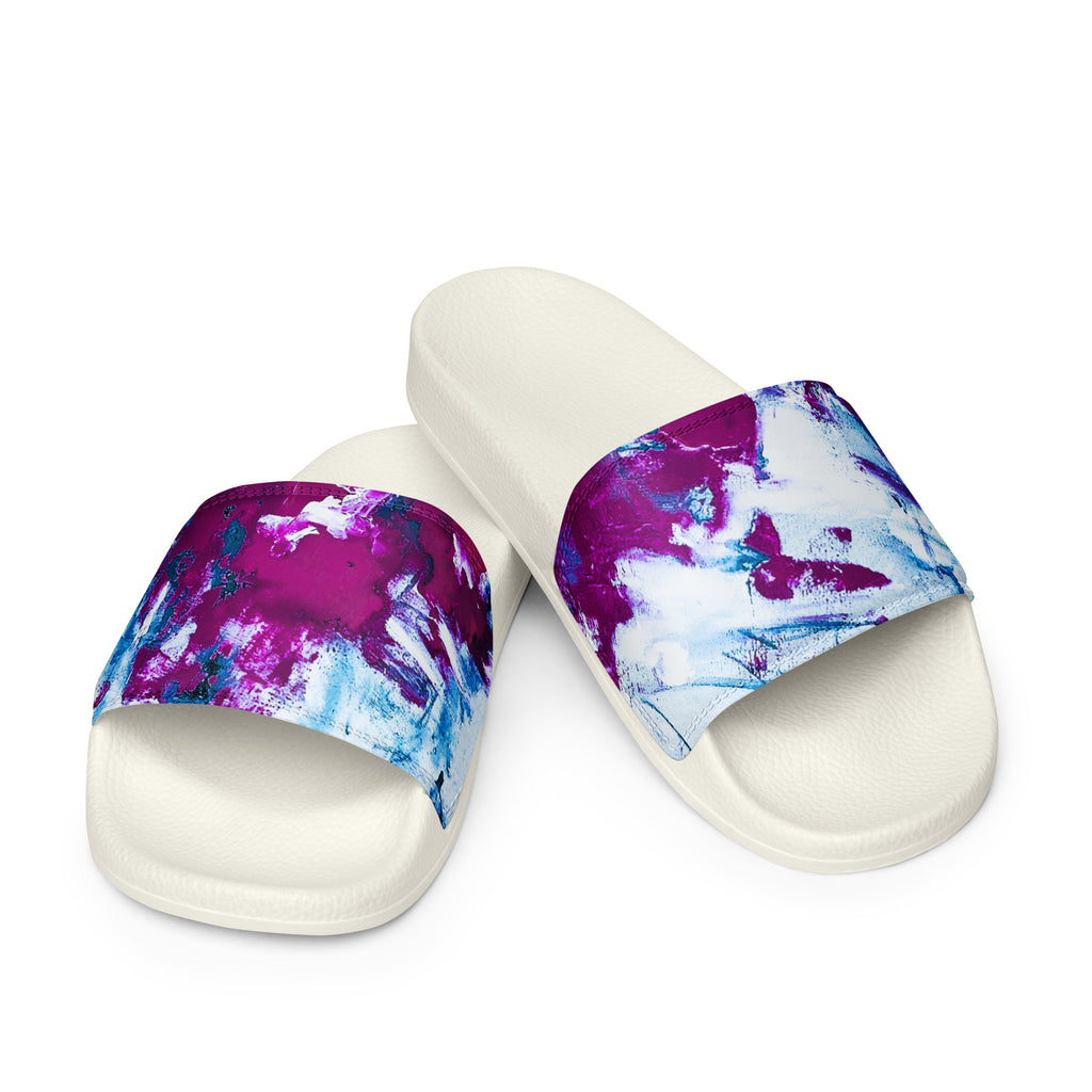 Womyn's Slides- Mismatch Turquoise