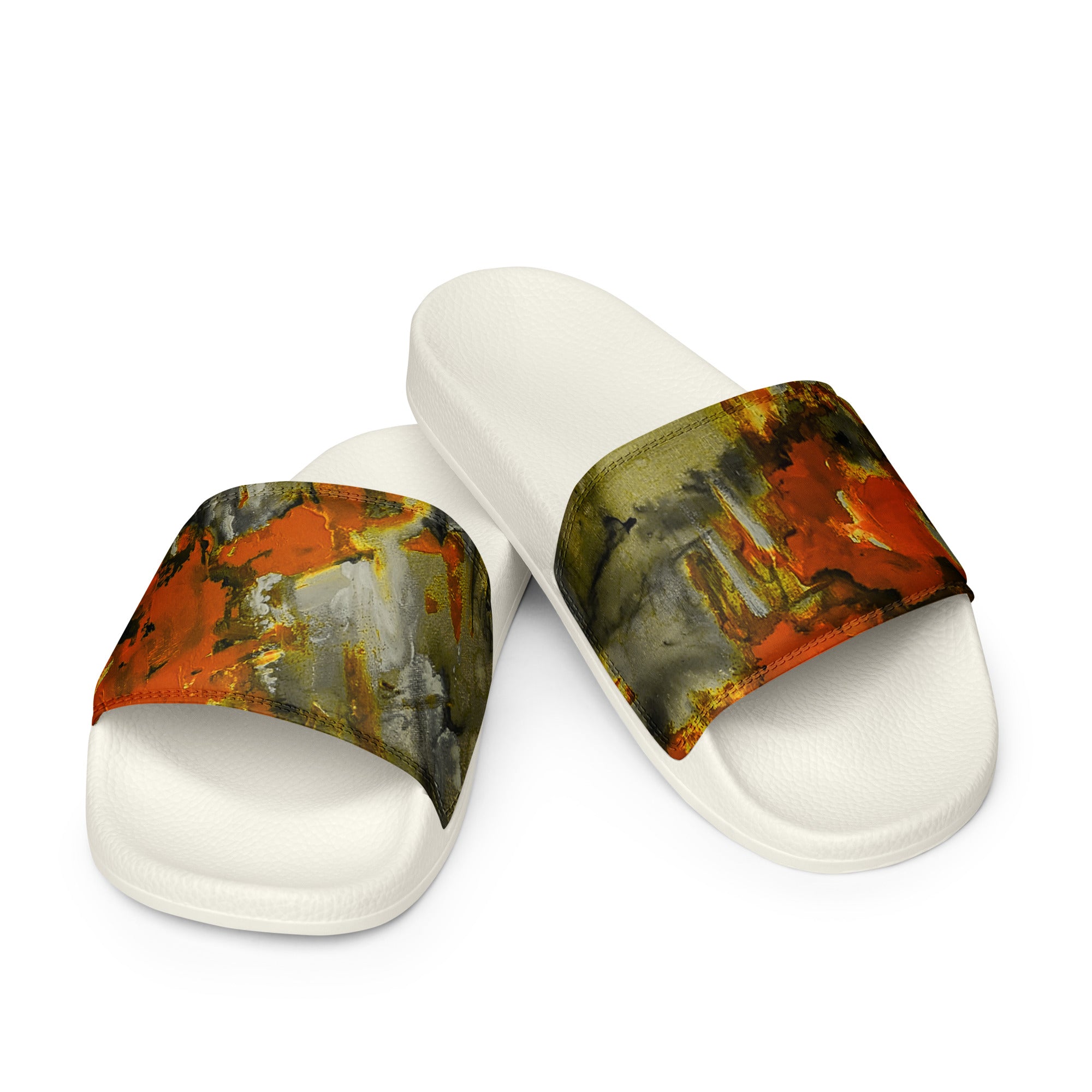 Womyn's Slides- Mismatch Orange