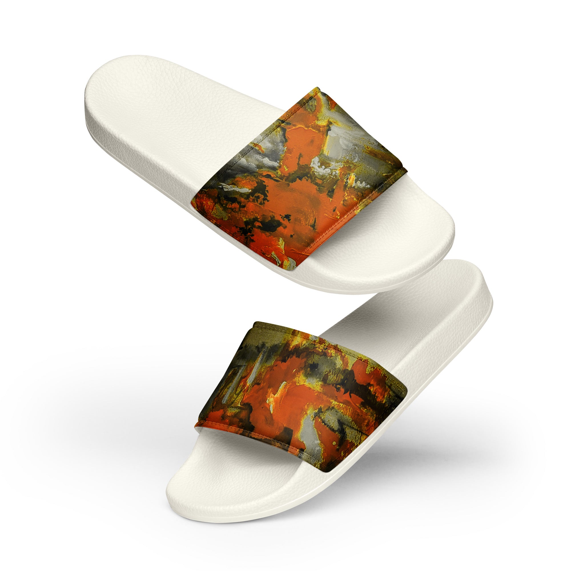 Womyn's Slides- Mismatch Orange