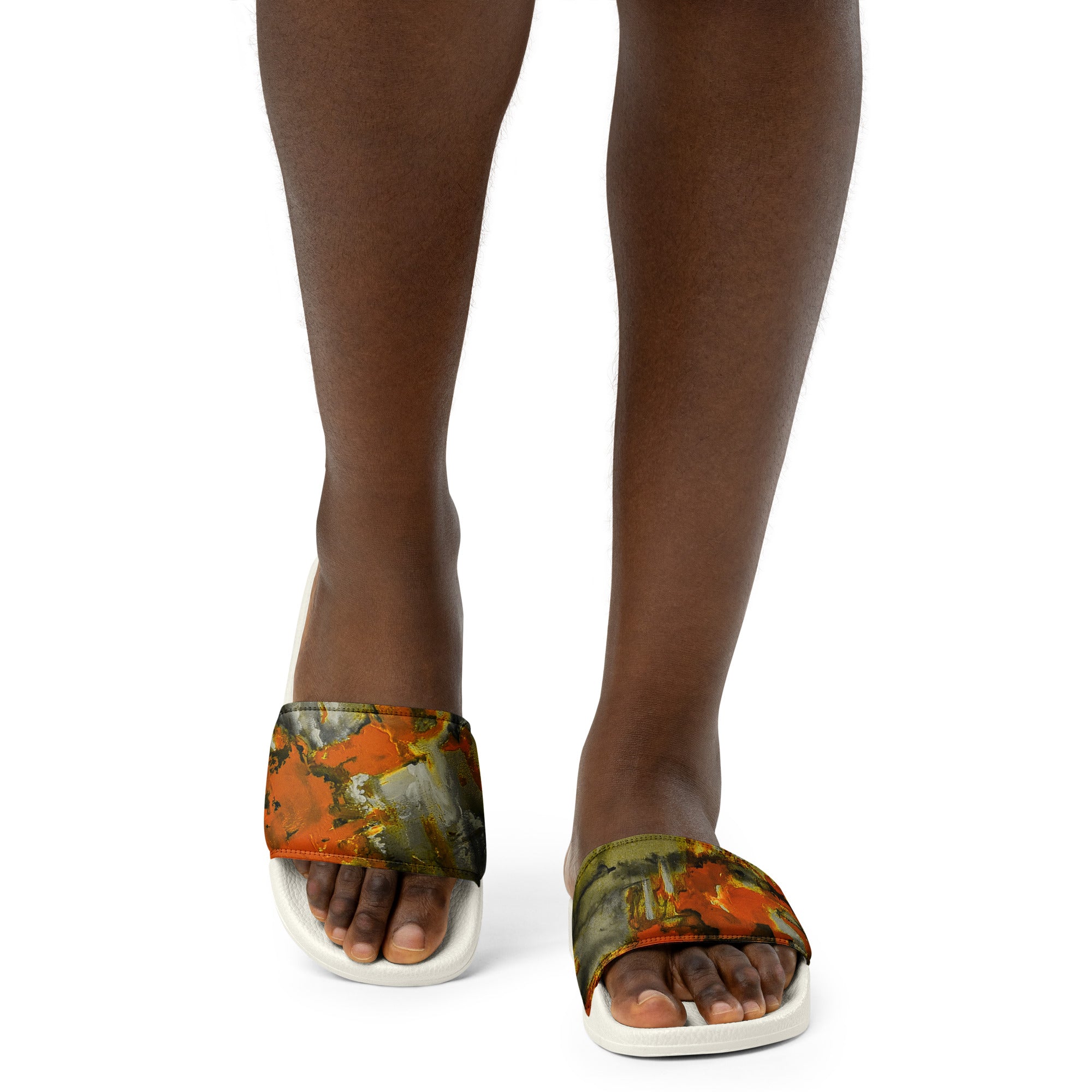 Womyn's Slides- Mismatch Orange