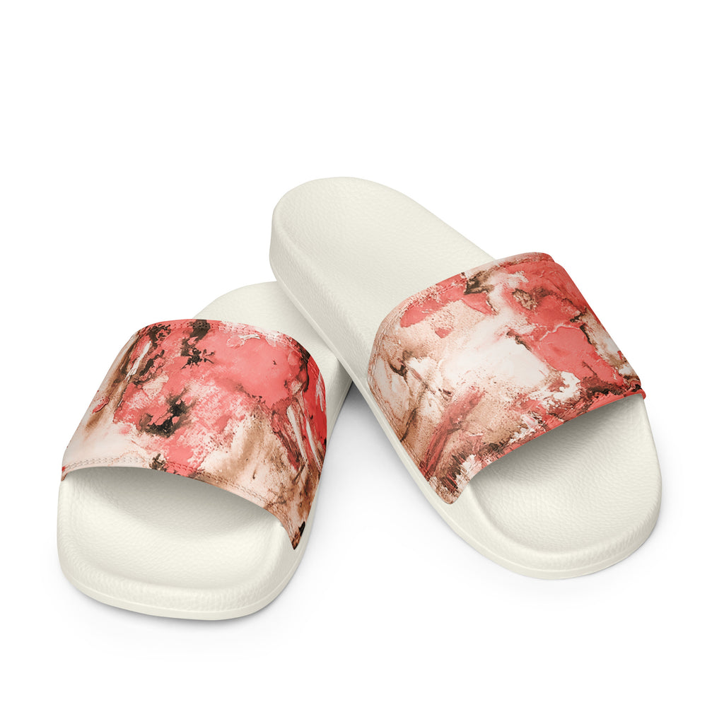 Womyn's Slides- Mismatch Peach