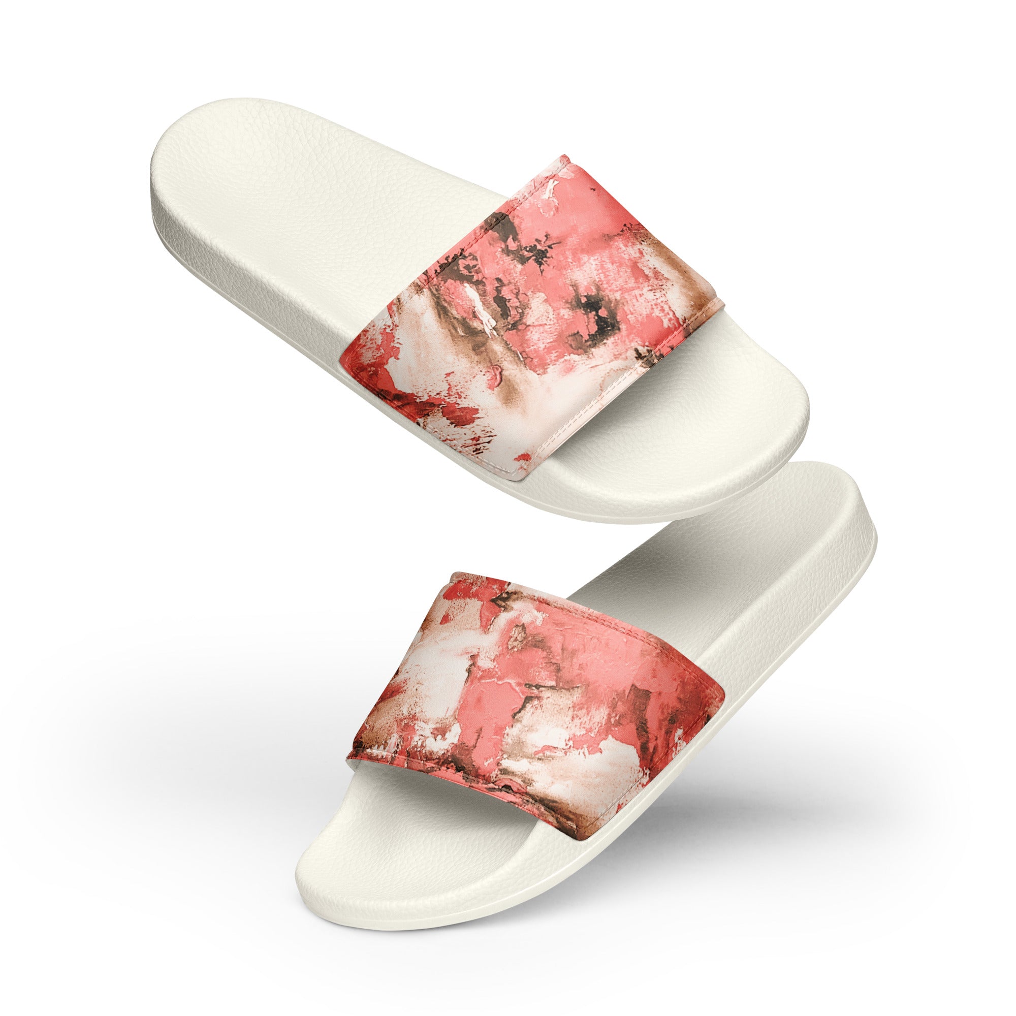 Womyn's Slides- Mismatch Peach
