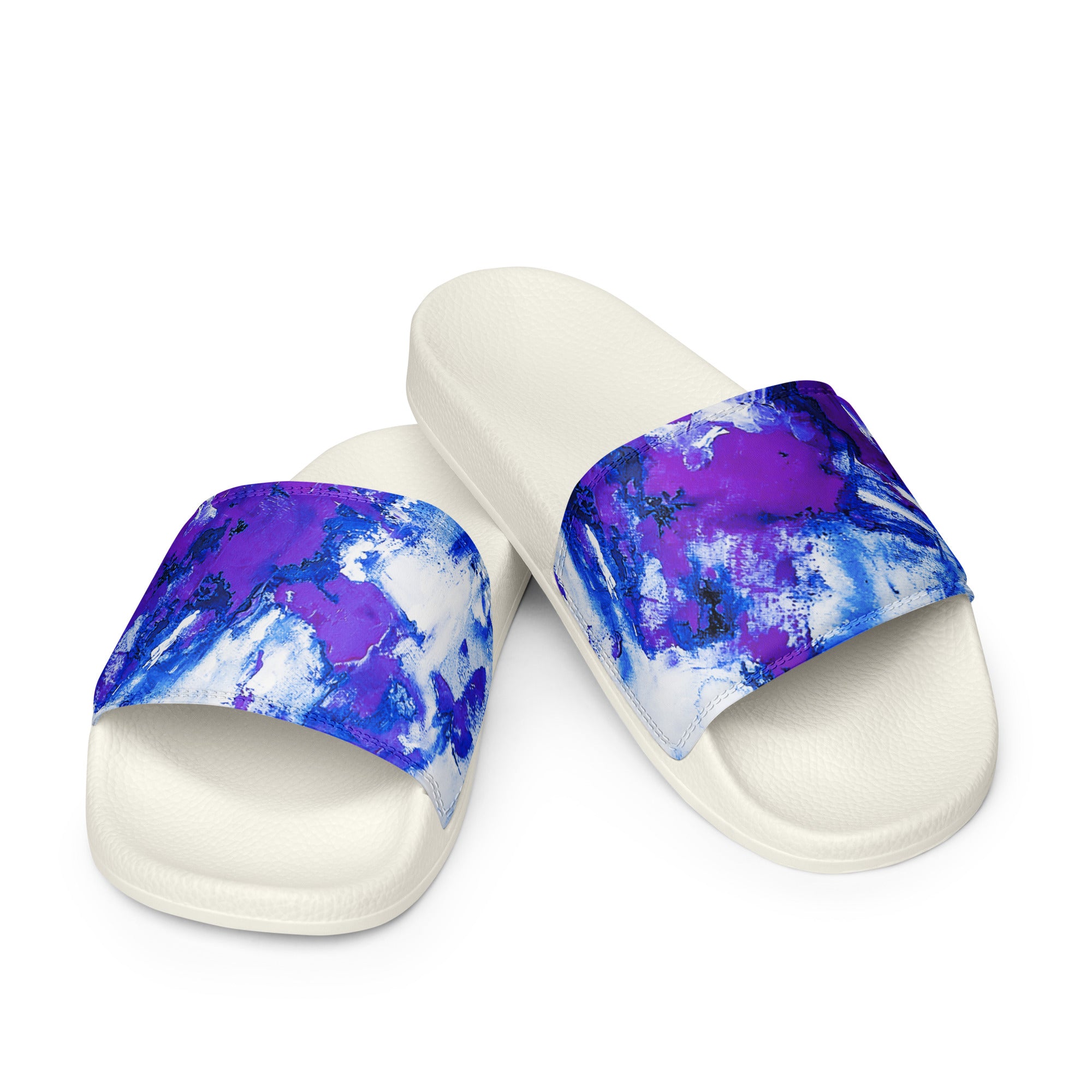 Womyn's Slides- Mismatch Purple