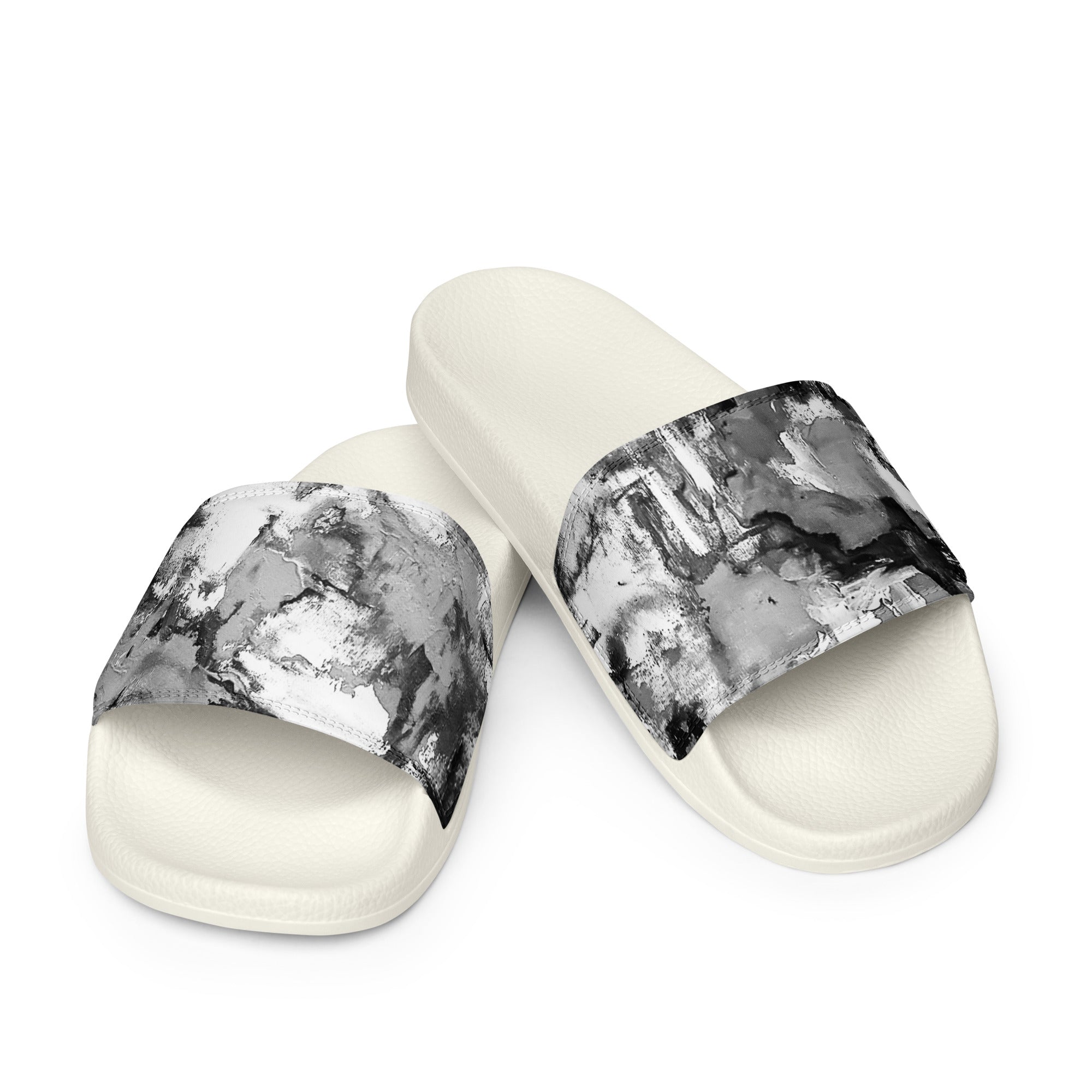 Womyn's Slides- Mismatch Grey