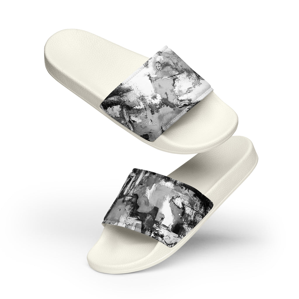 Womyn's Slides- Mismatch Grey