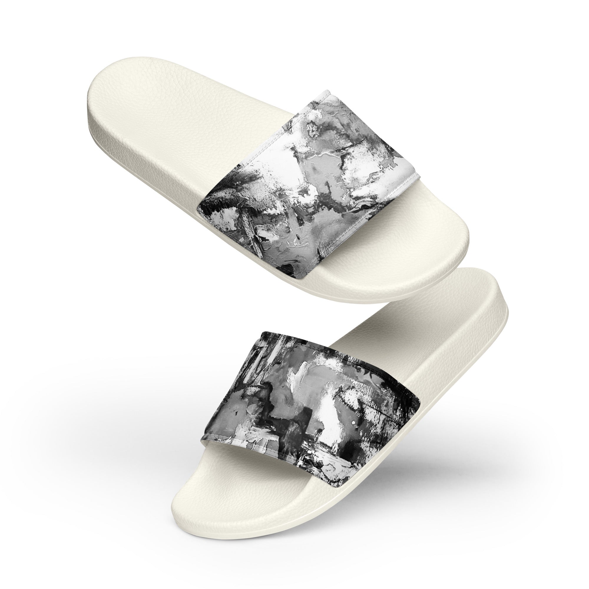 Womyn's Slides- Mismatch Grey