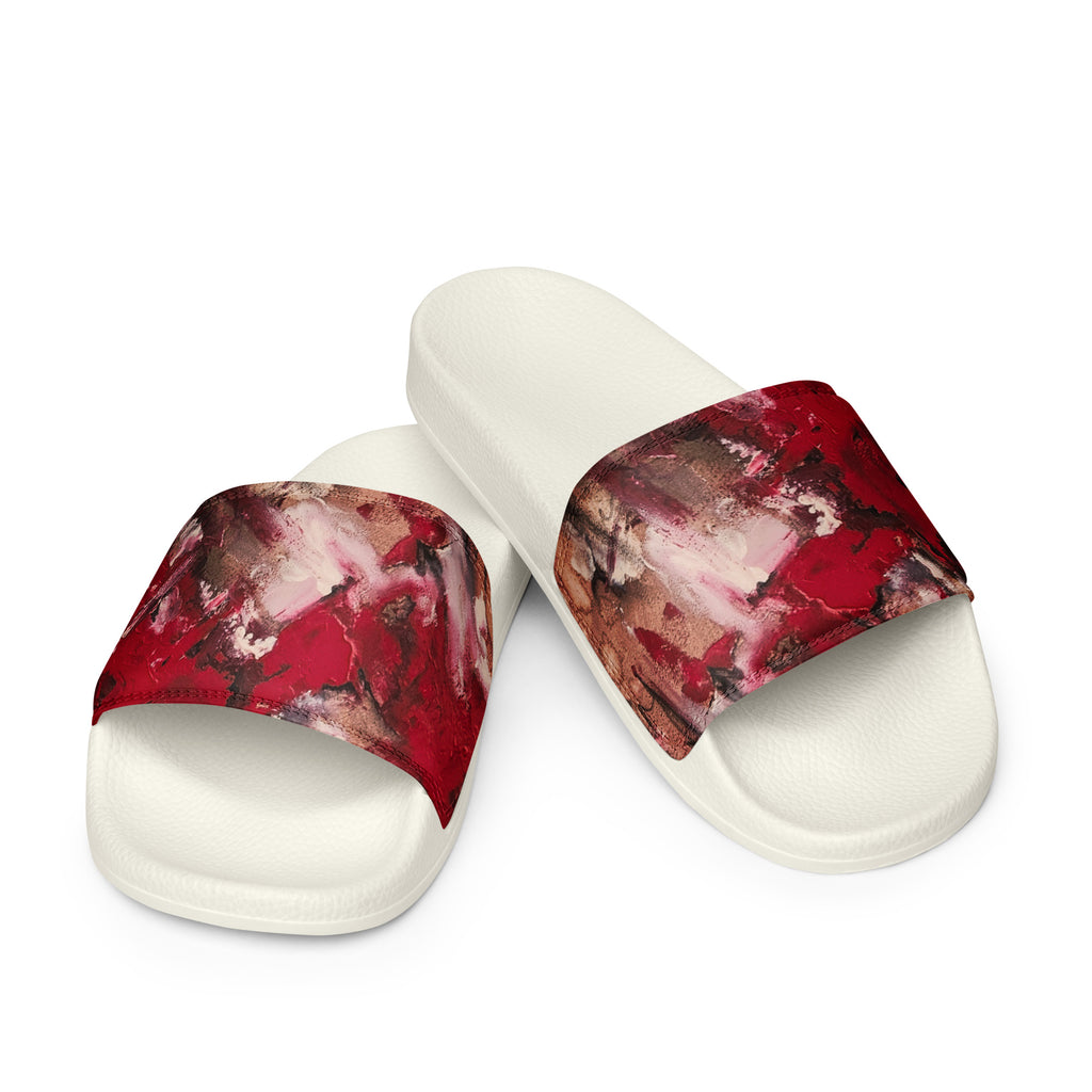 Womyn's Slides- Mismatch Red