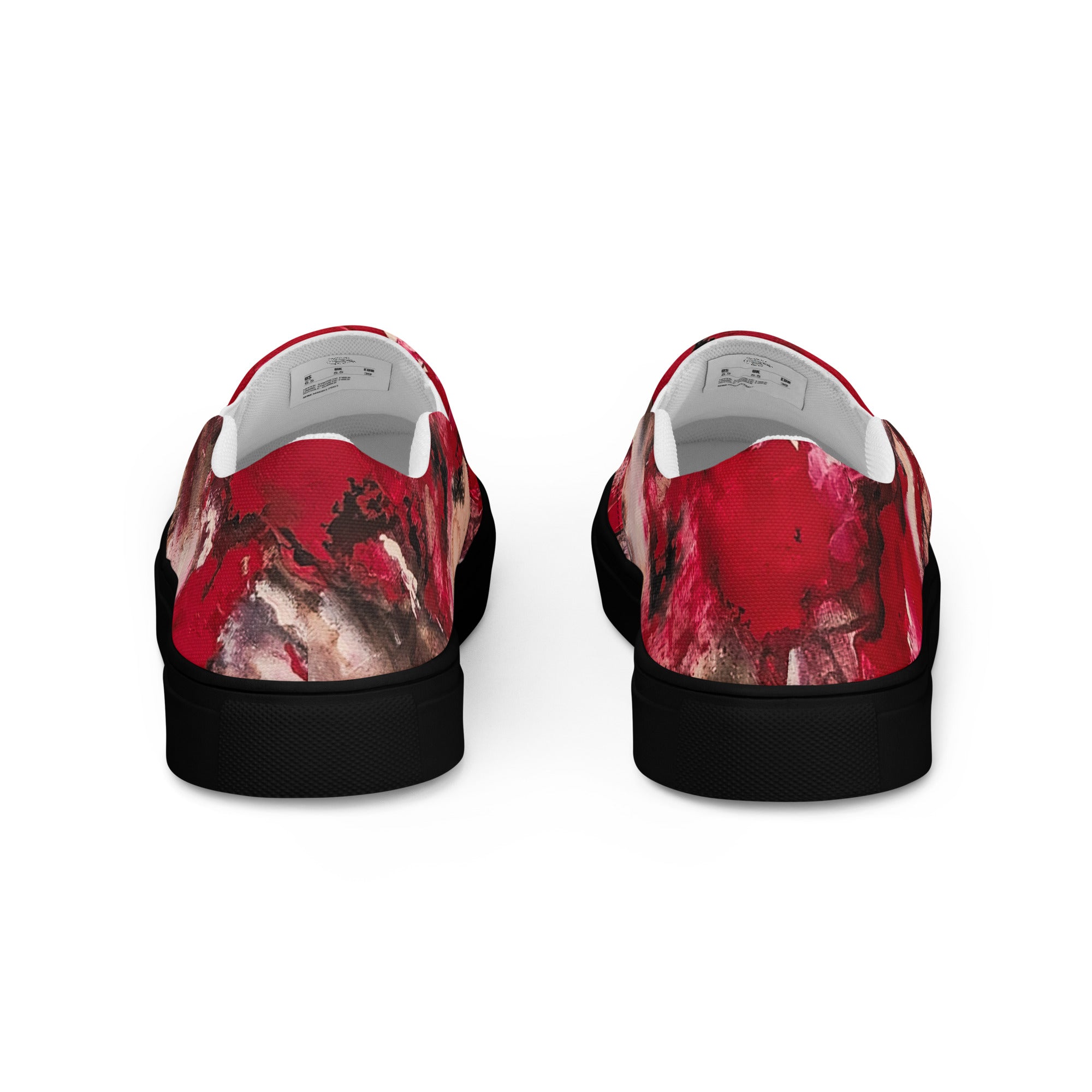 Womyn's Slip On- Mismatch Red