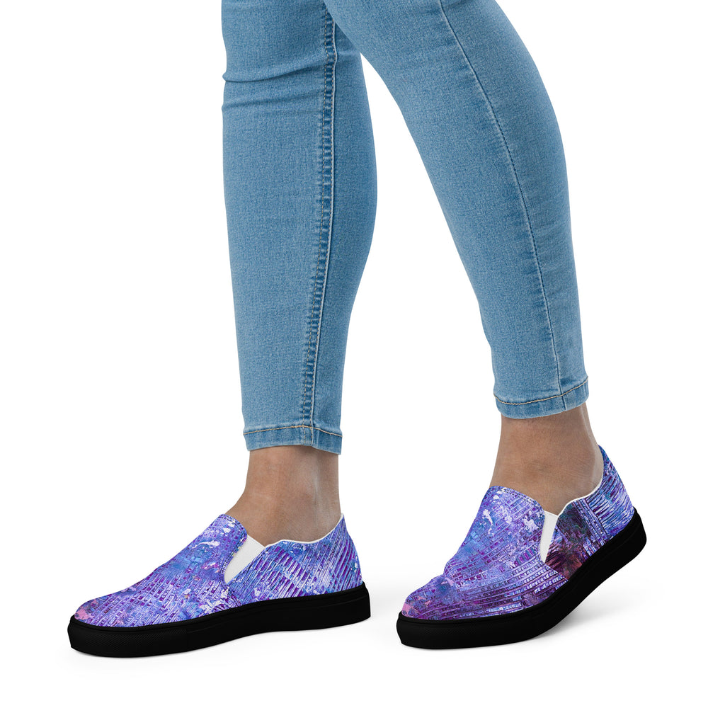 Womyn's Slip On- Weave Purple
