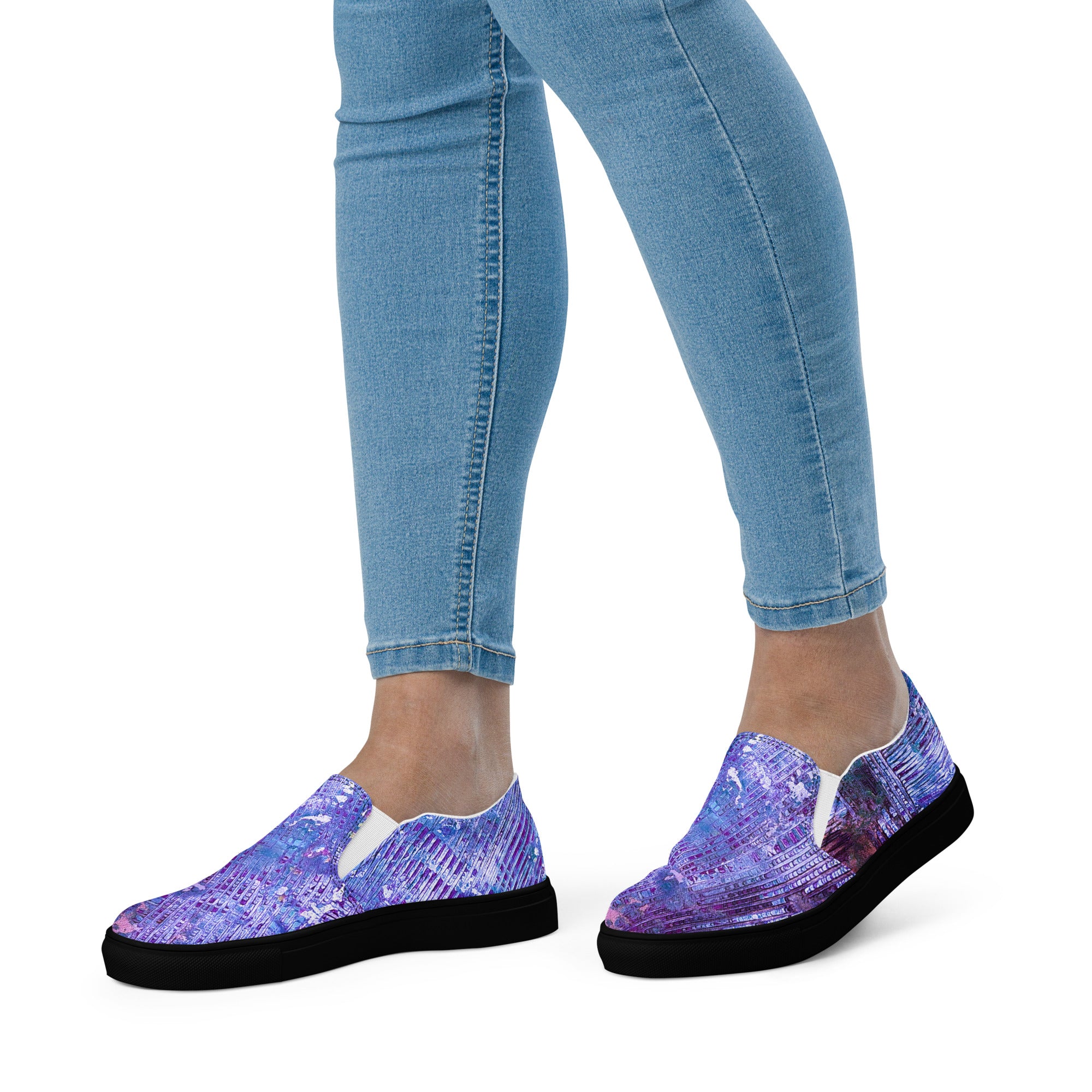Womyn's Slip On- Weave Purple