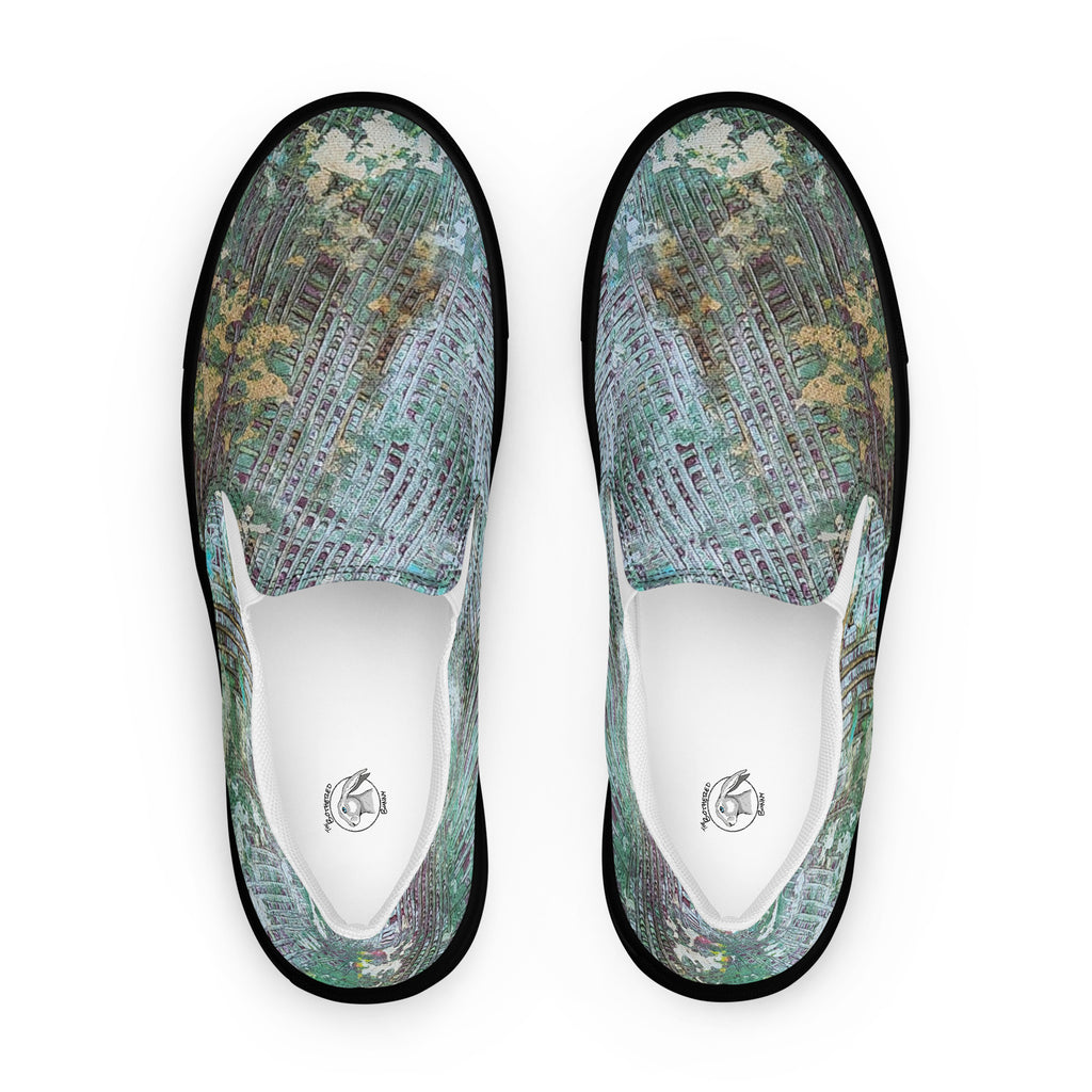 Womyn's Slip On- Weave Green