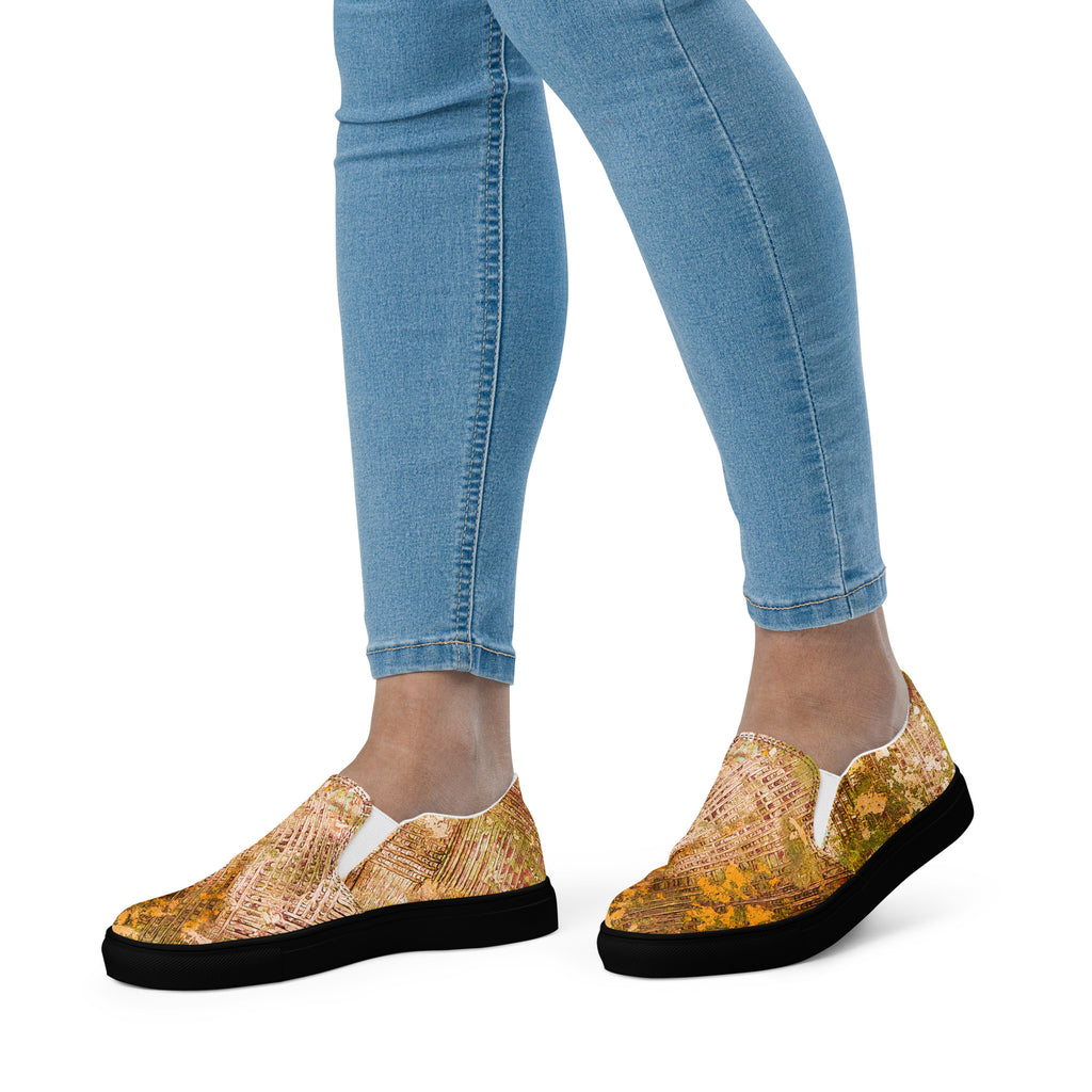 Womyn's Slip On- Weave Golden