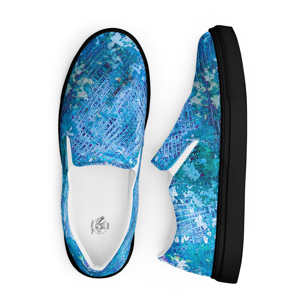 Womyn's Slip On- Weave Blue