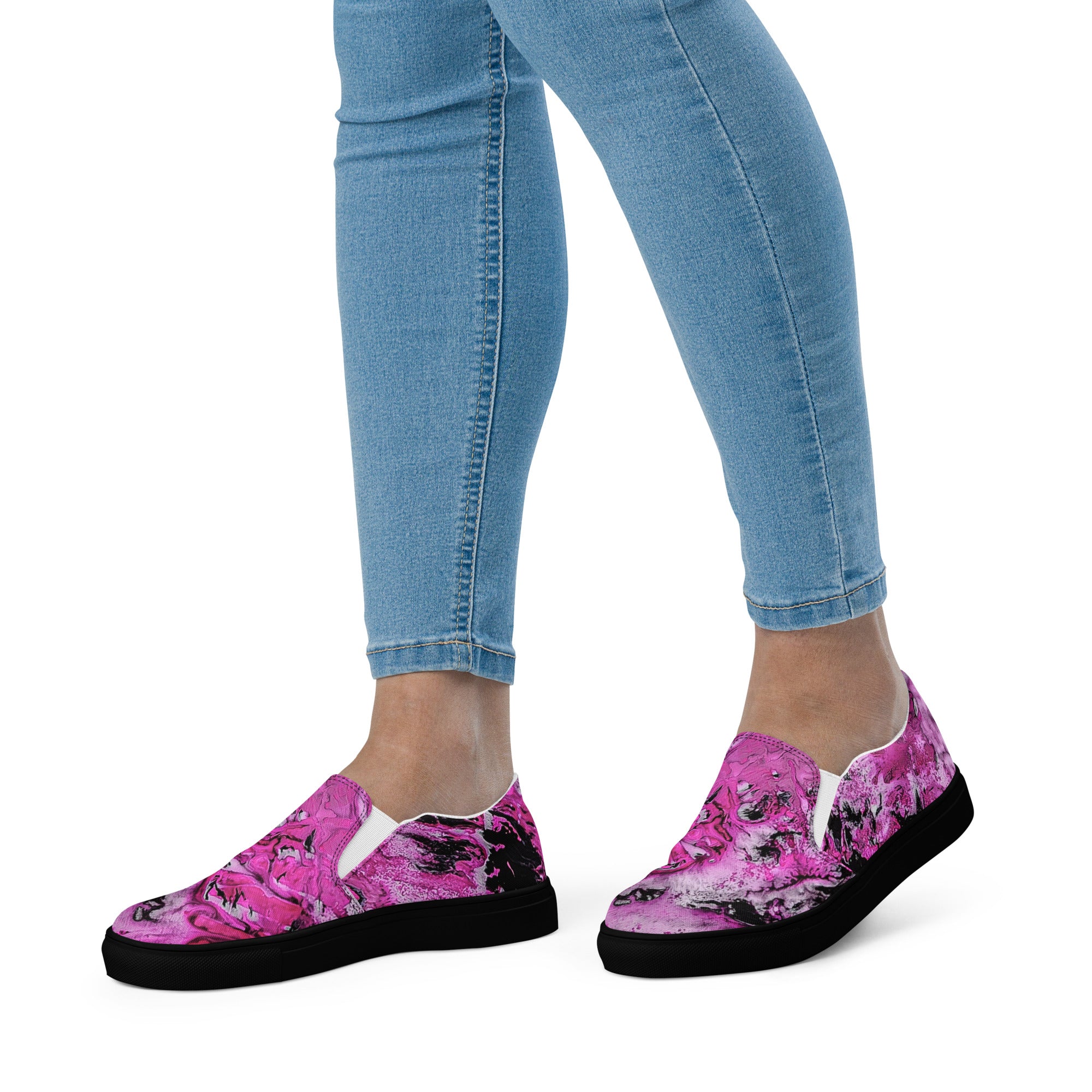 Womyn's Slip On- Pink Marble