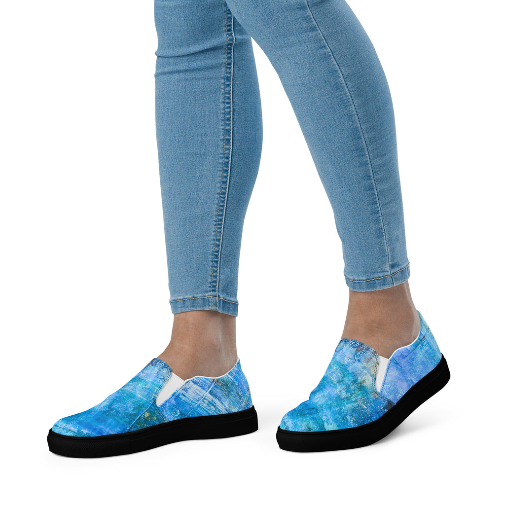 Womyn's Slip On- Bright Earth Blue