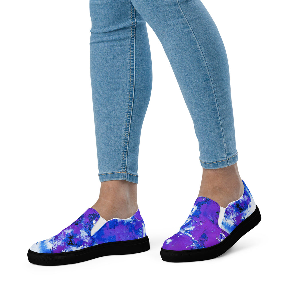 Womyn's Slip On- Mismatch Purple