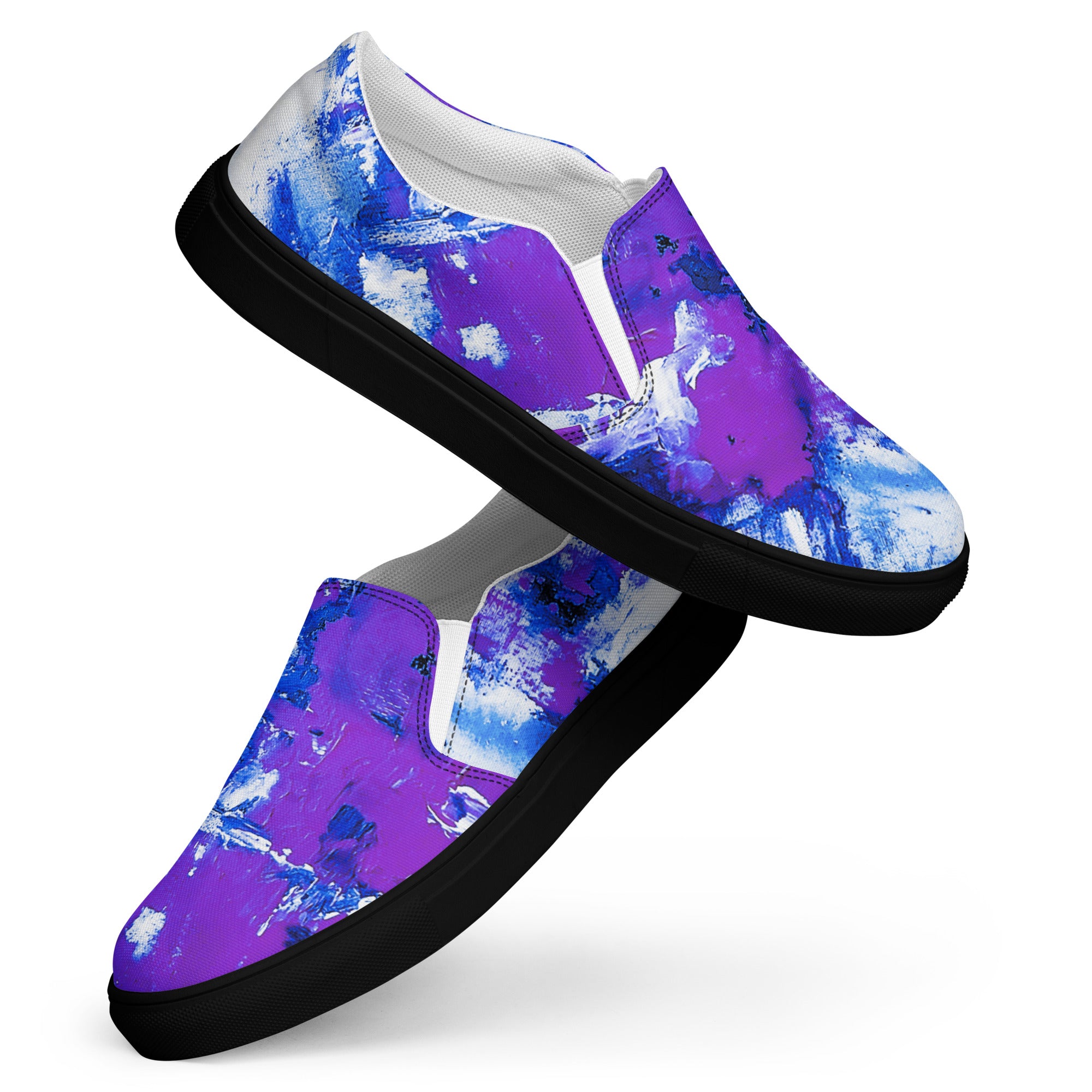 Womyn's Slip On- Mismatch Purple