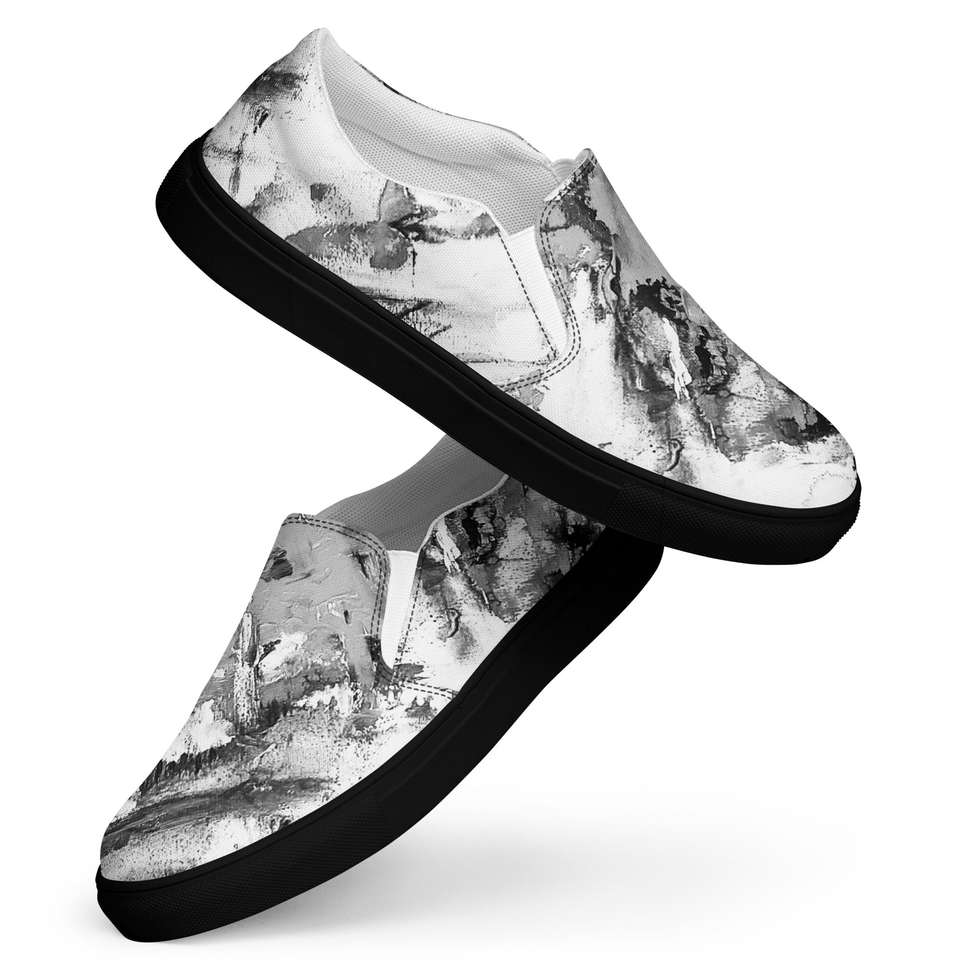 Womyn's Slip On- Mismatch Grey