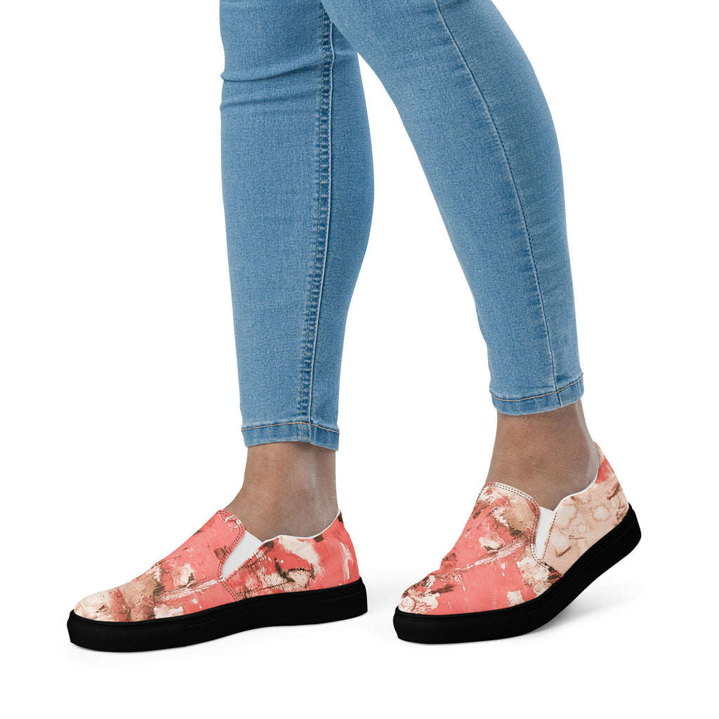 Womyn's Slip On- Mismatch Peach