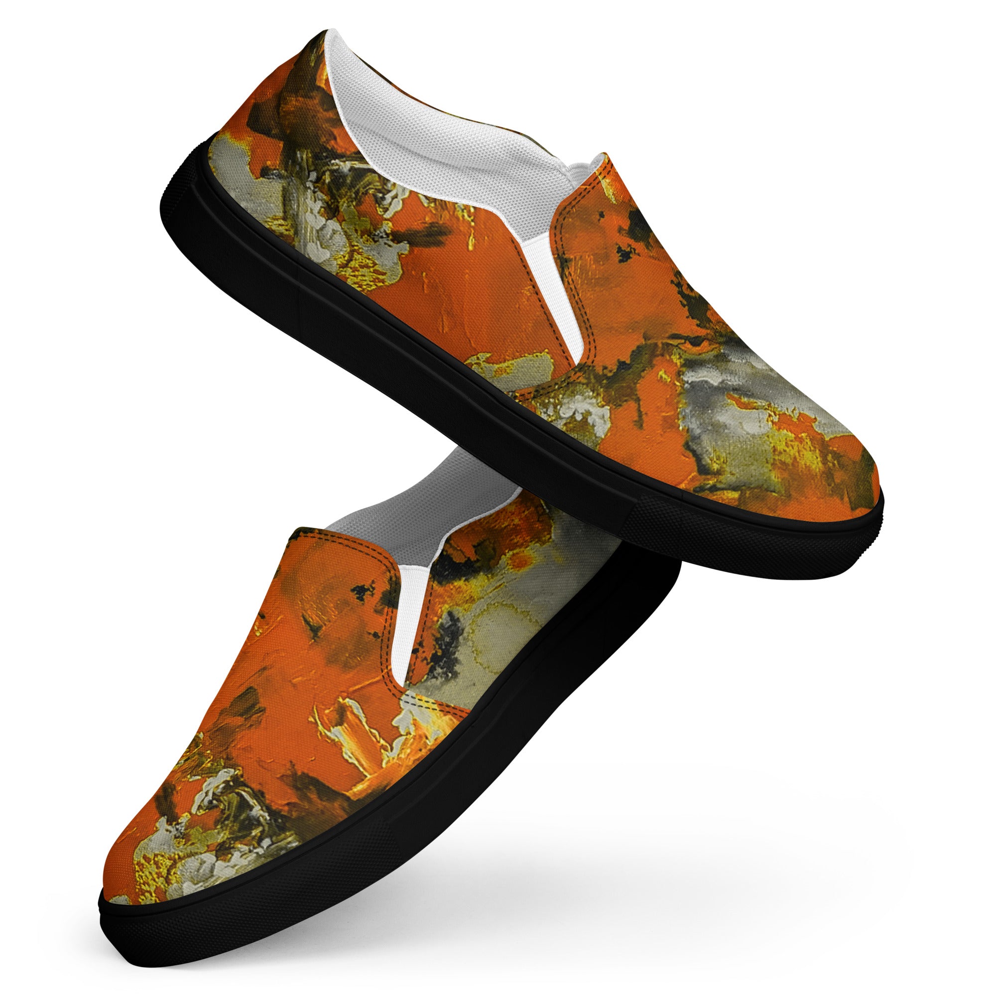 Womyn's Slip On- Mismatch Orange