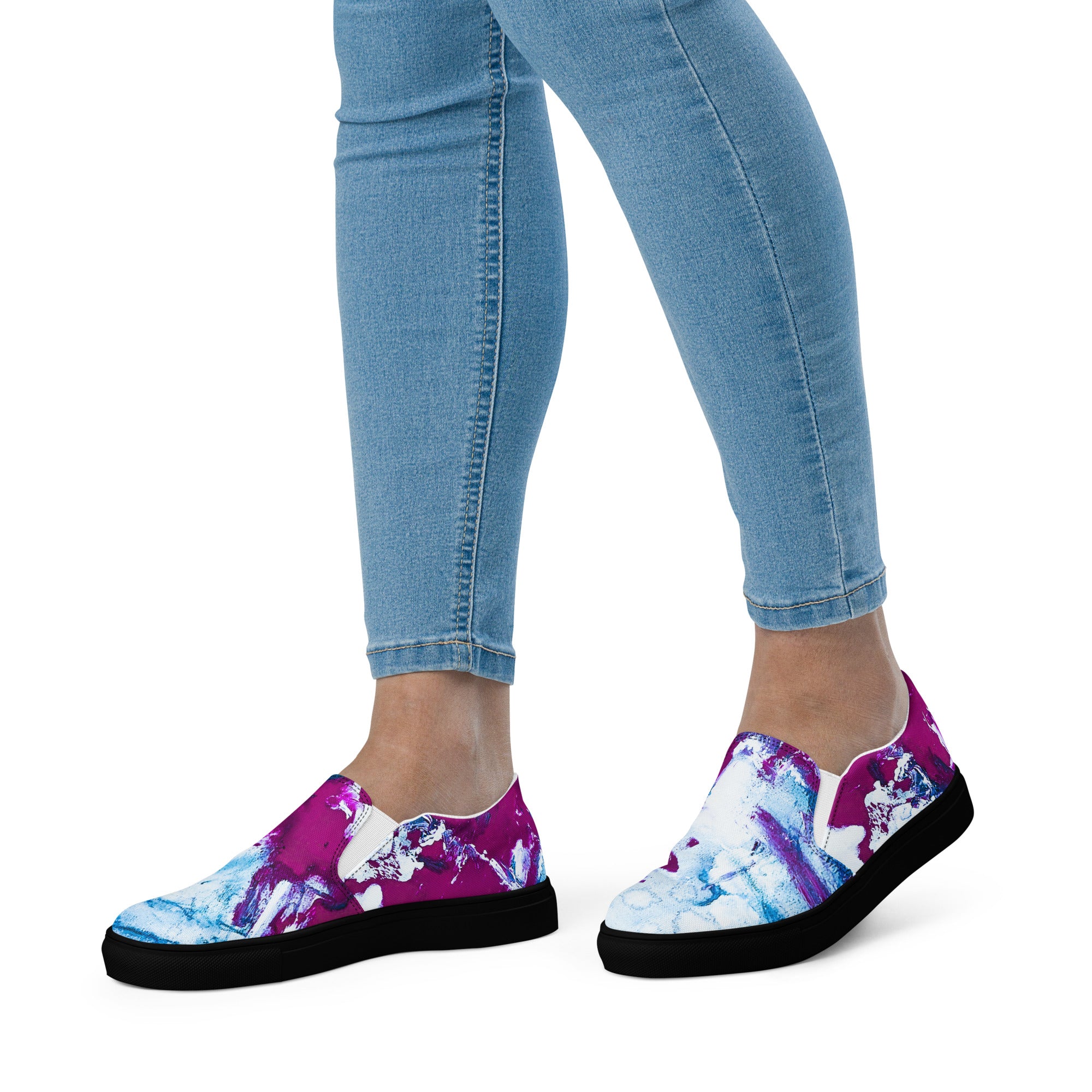 Womyn's Slip On- Mismatch Turquoise