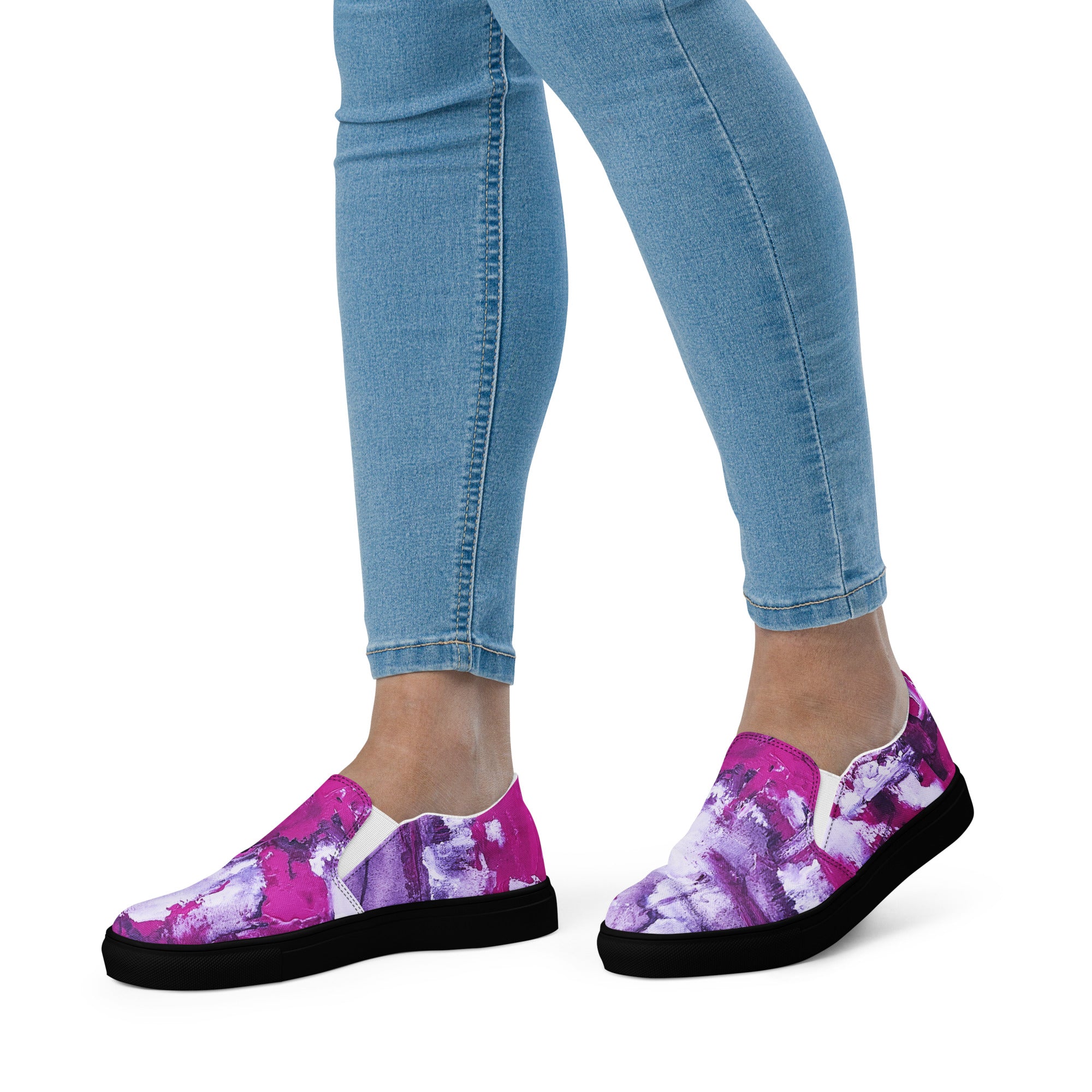 Womyn's Slip On- Mismatch Pink