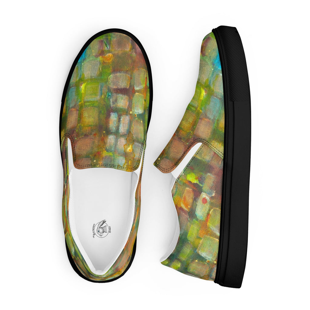 Womyn's Slip On- With Feeling Green