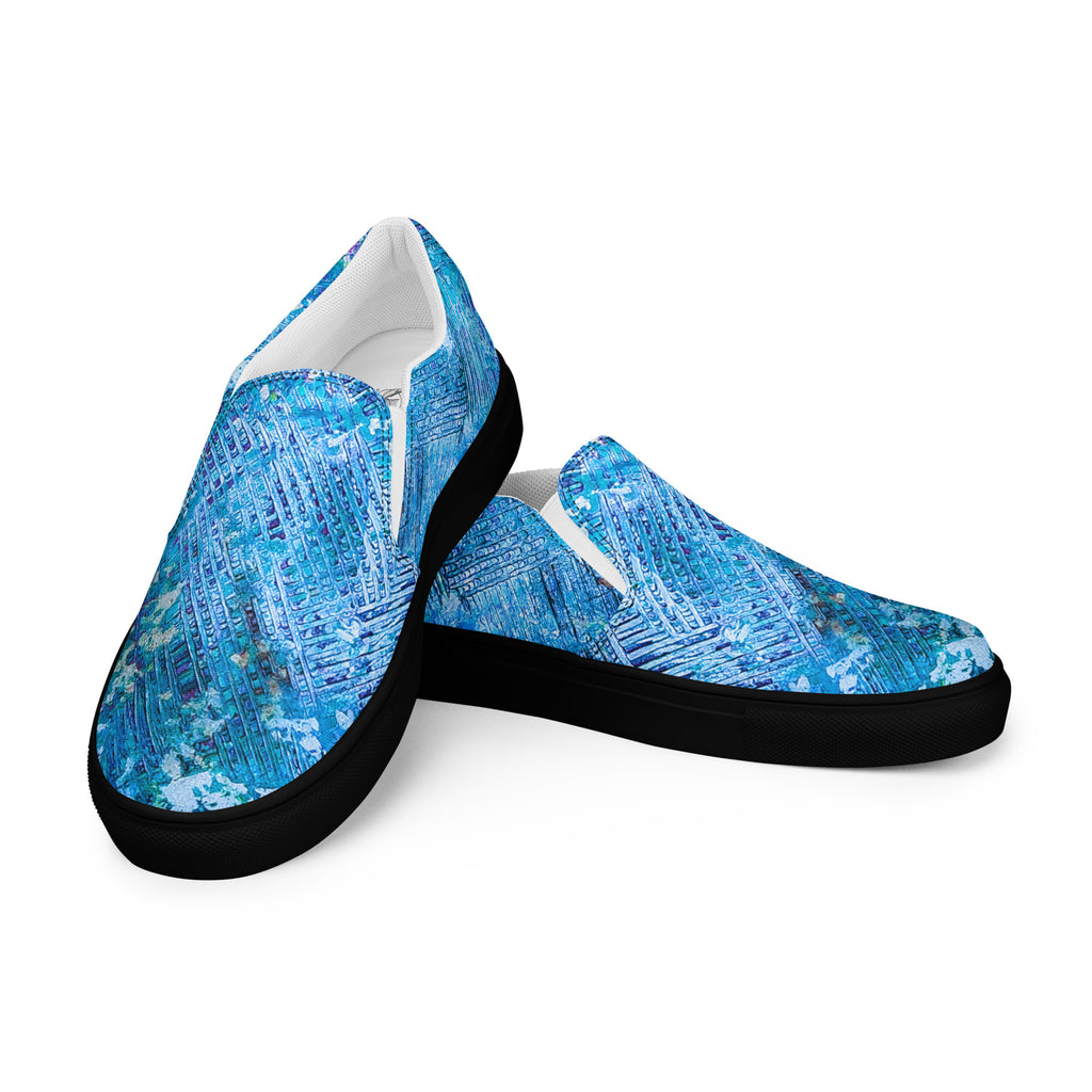 Womyn's Slip On- Weave Blue