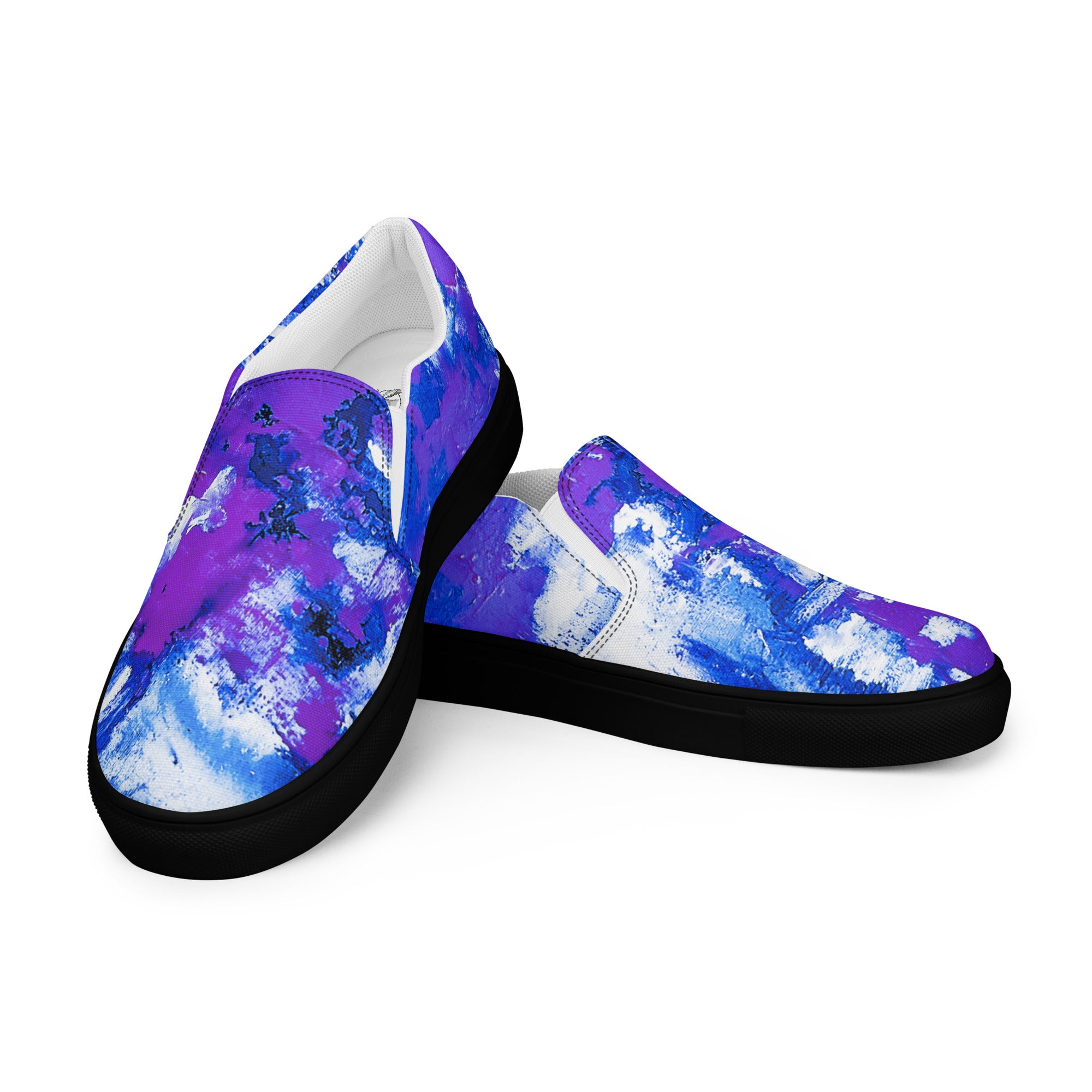 Womyn's Slip On- Mismatch Purple