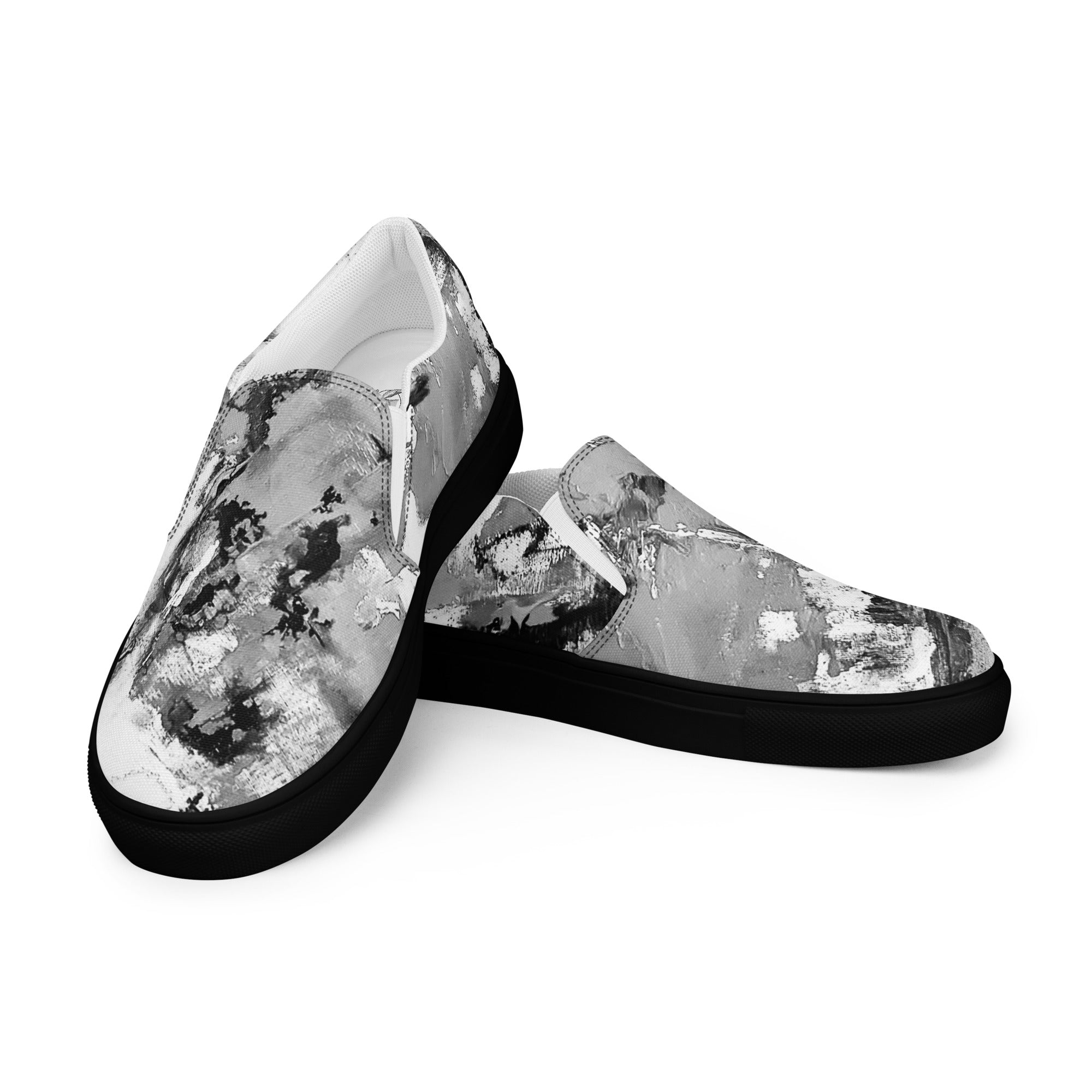 Womyn's Slip On- Mismatch Grey
