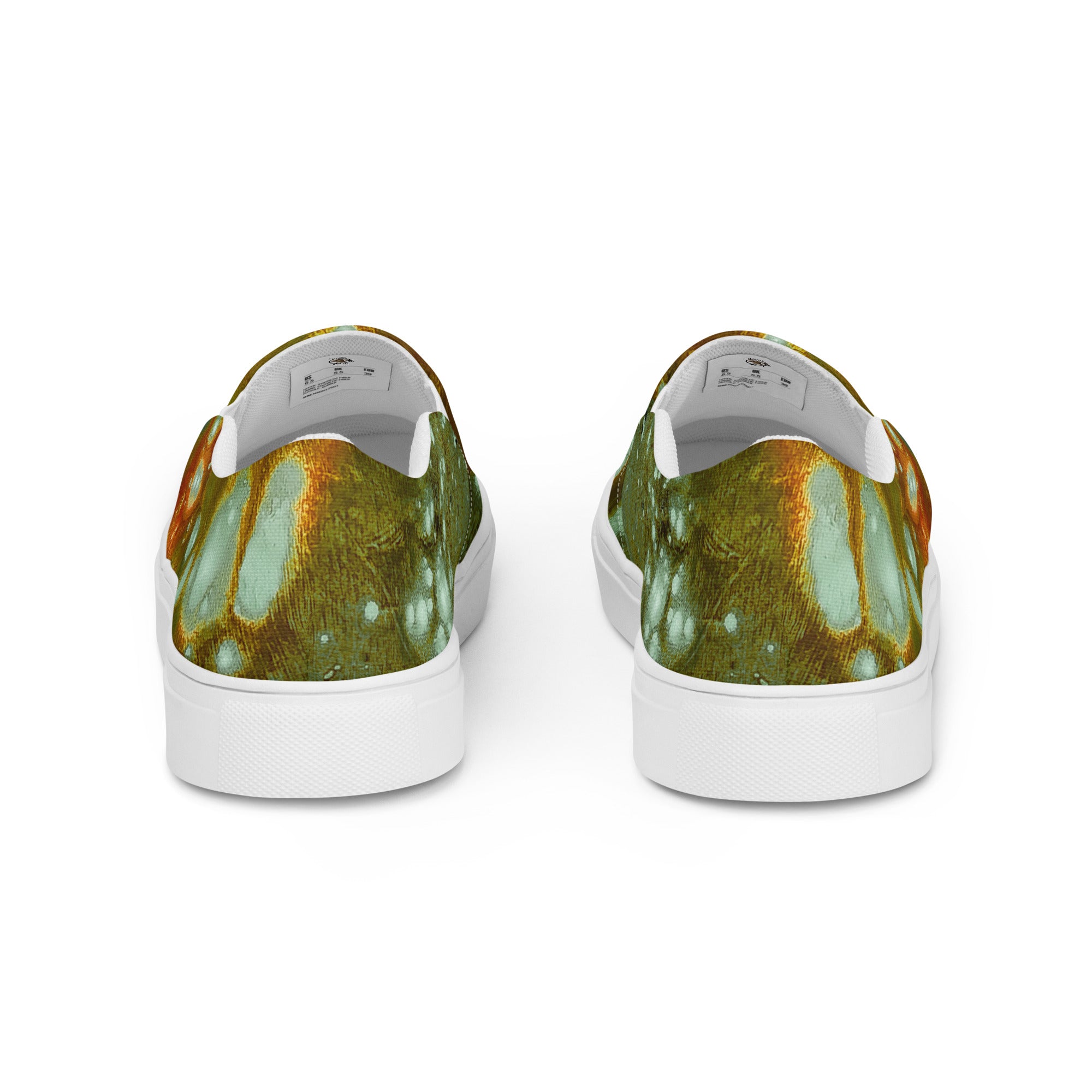 Womyn's Slip On- Galaxy Green a.k.a. Surface of Mercury