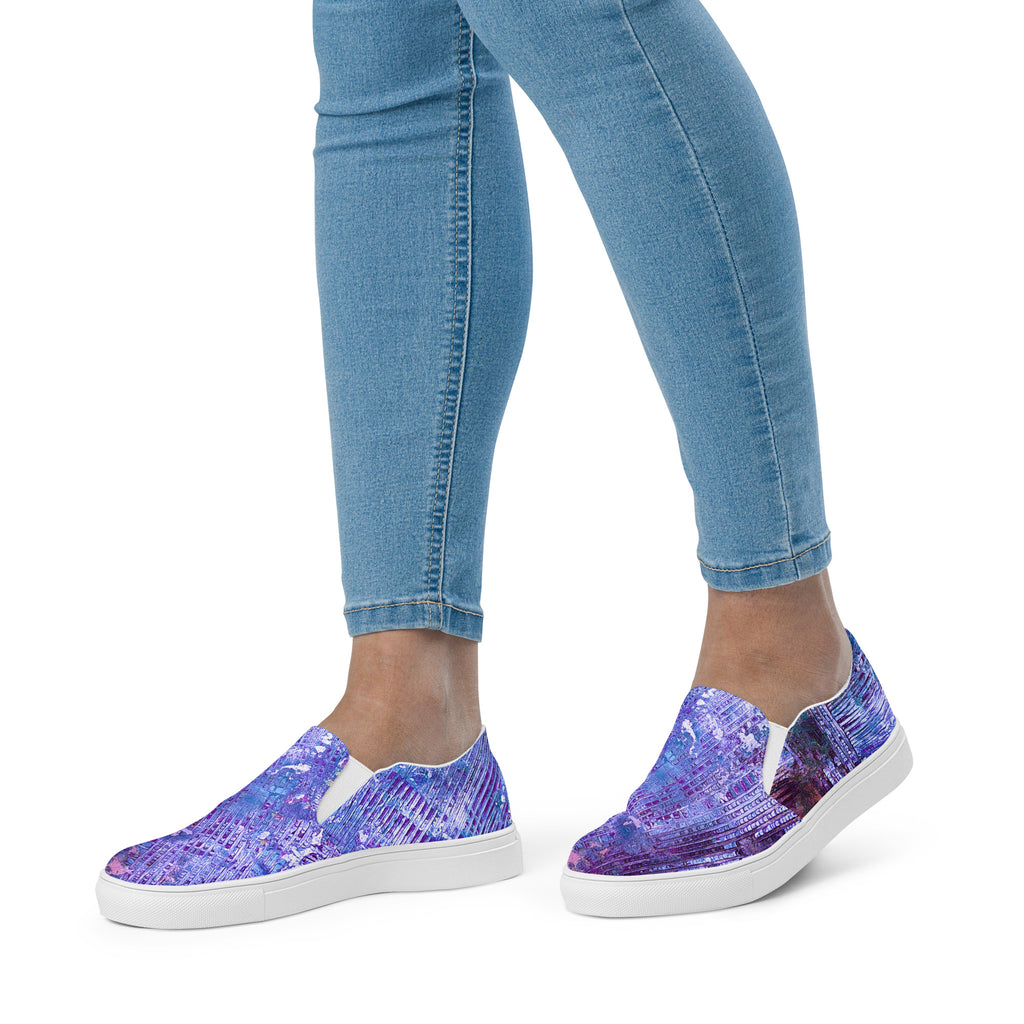 Womyn's Slip On- Weave Purple