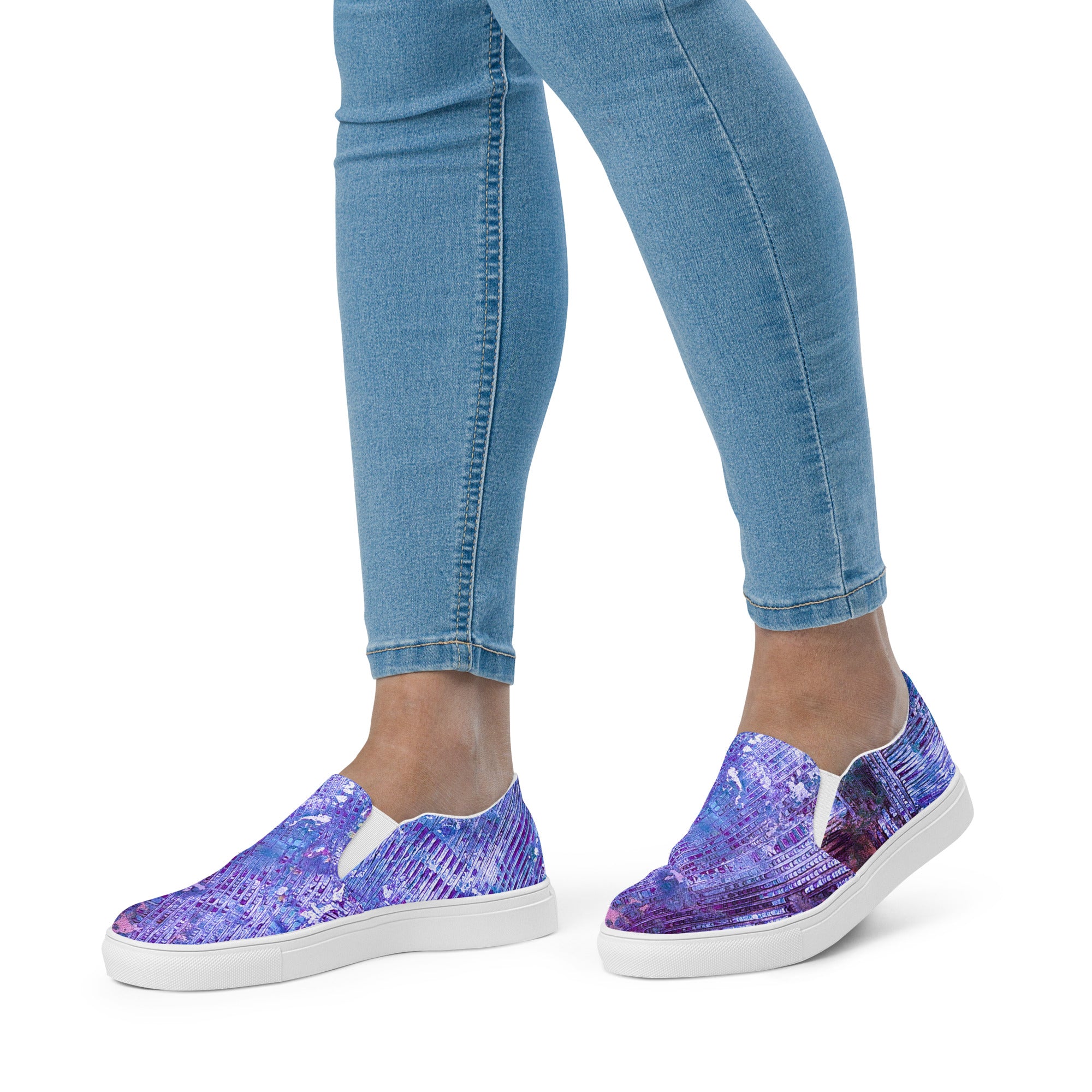 Womyn's Slip On- Weave Purple