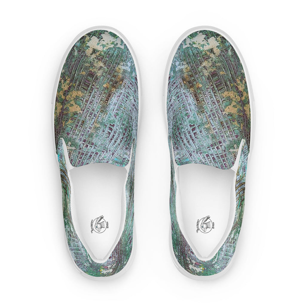 Womyn's Slip On- Weave Green