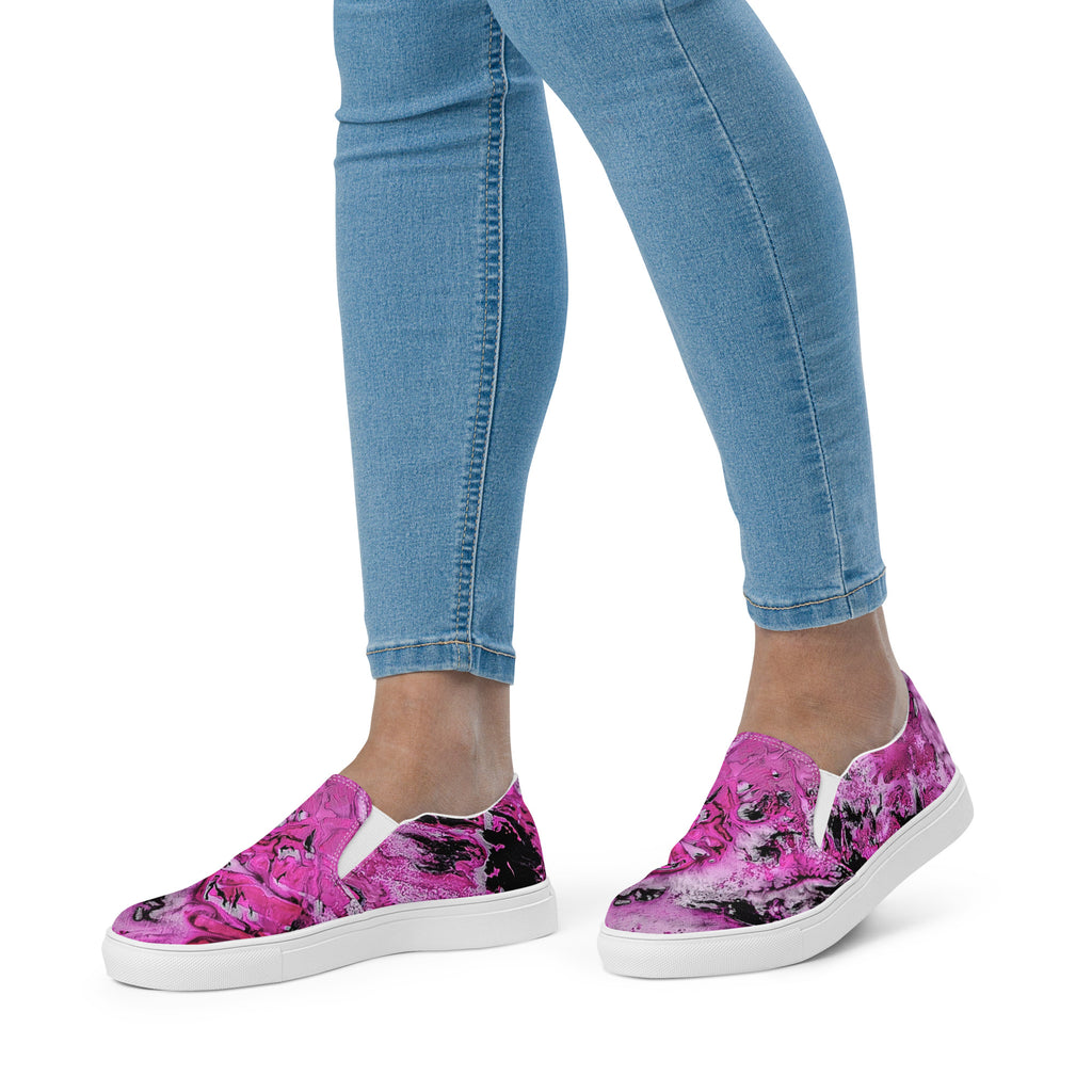Womyn's Slip On- Pink Marble