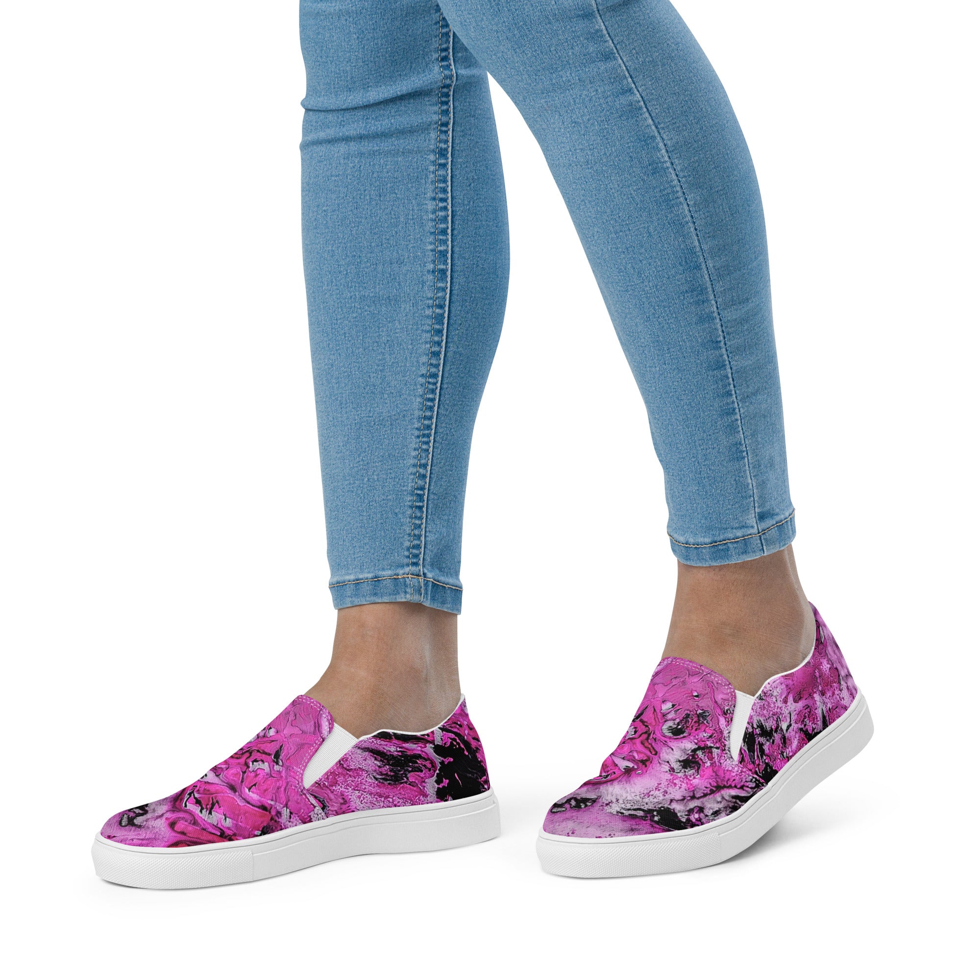 Womyn's Slip On- Pink Marble