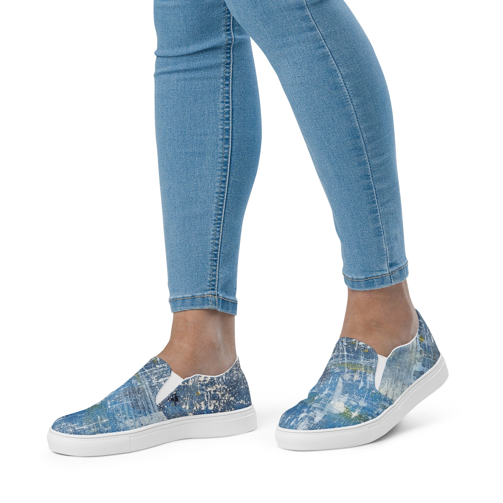 Womyn's Slip On- Denim Scrape