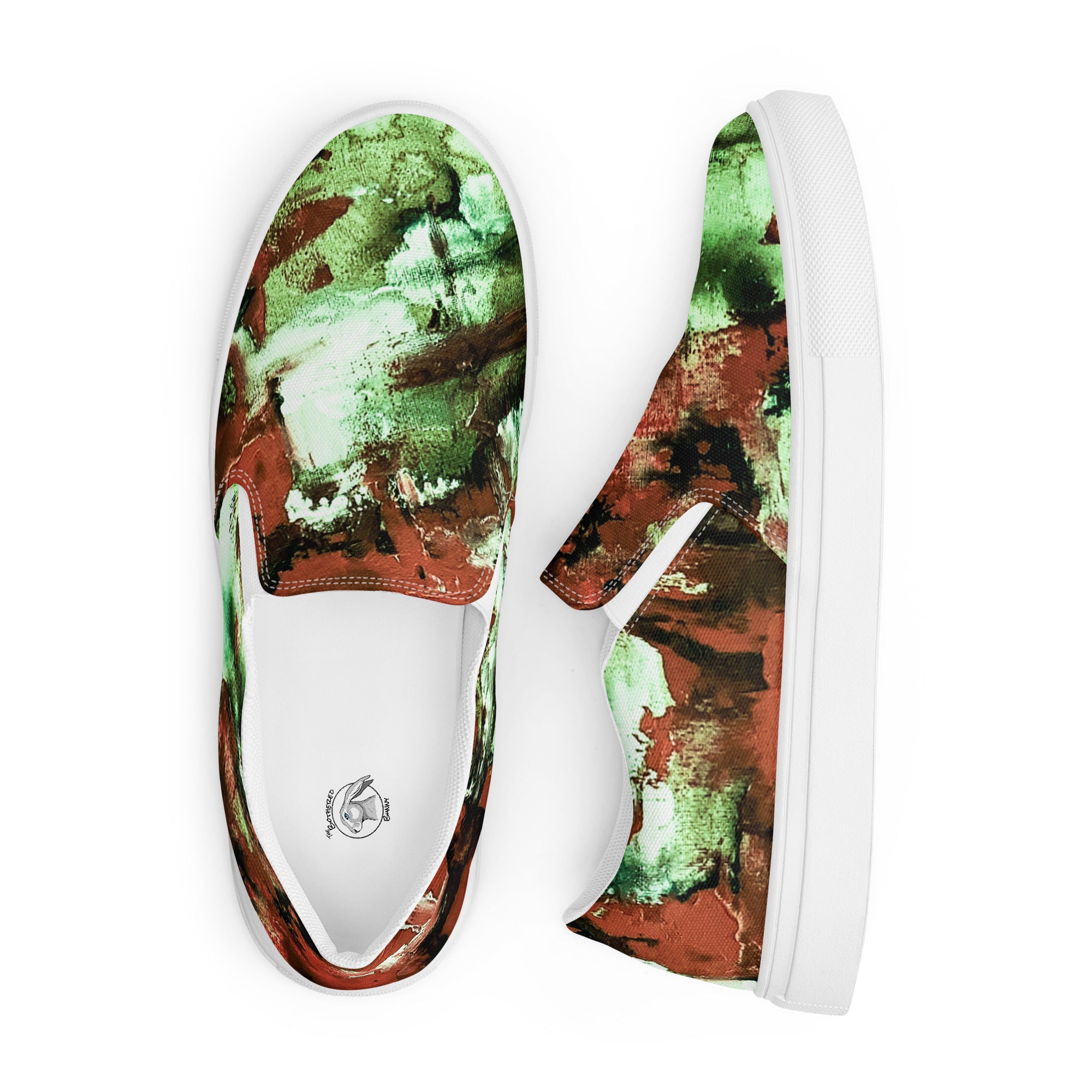 Womyn's Slip On- Mismatch Green