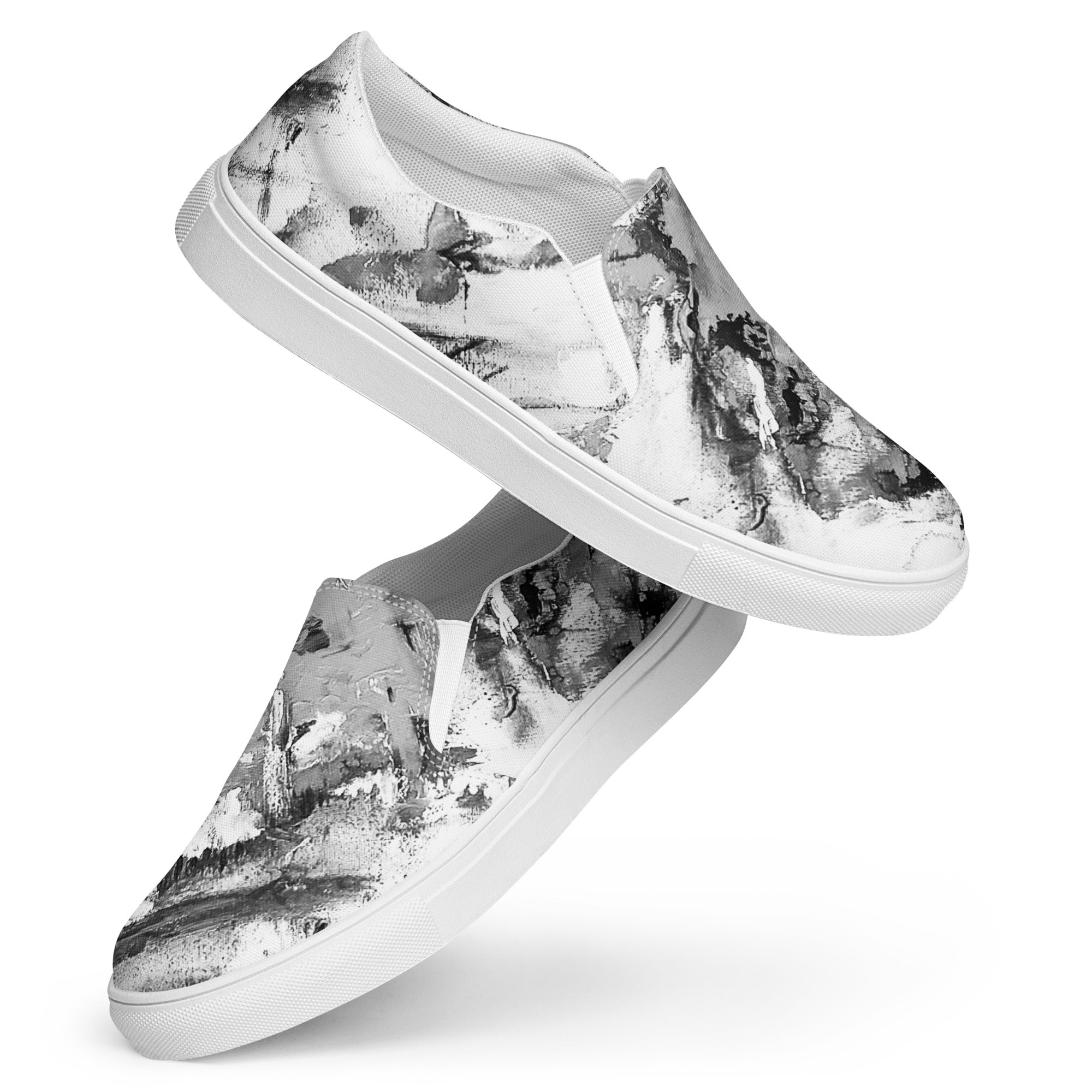 Womyn's Slip On- Mismatch Grey
