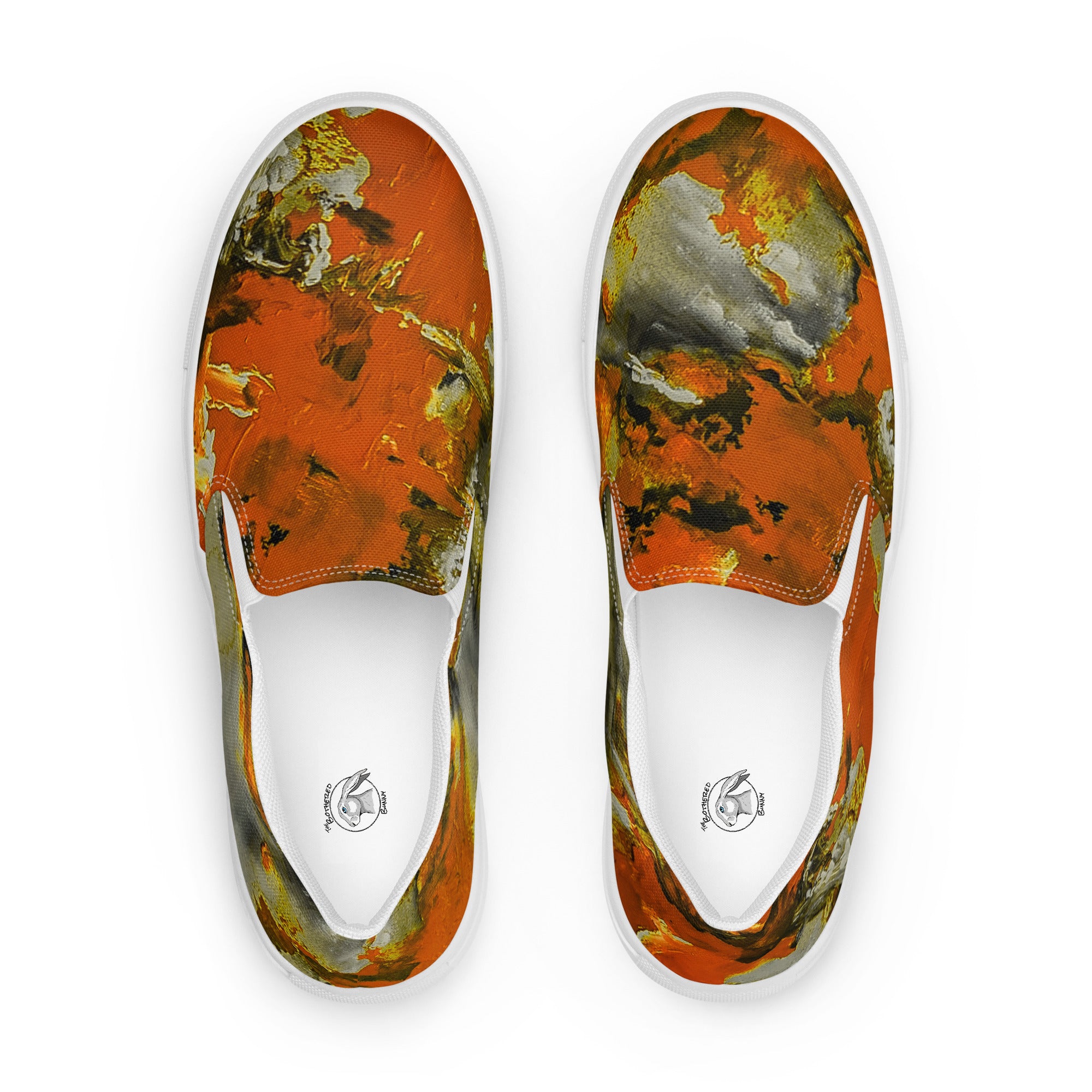 Womyn's Slip On- Mismatch Orange