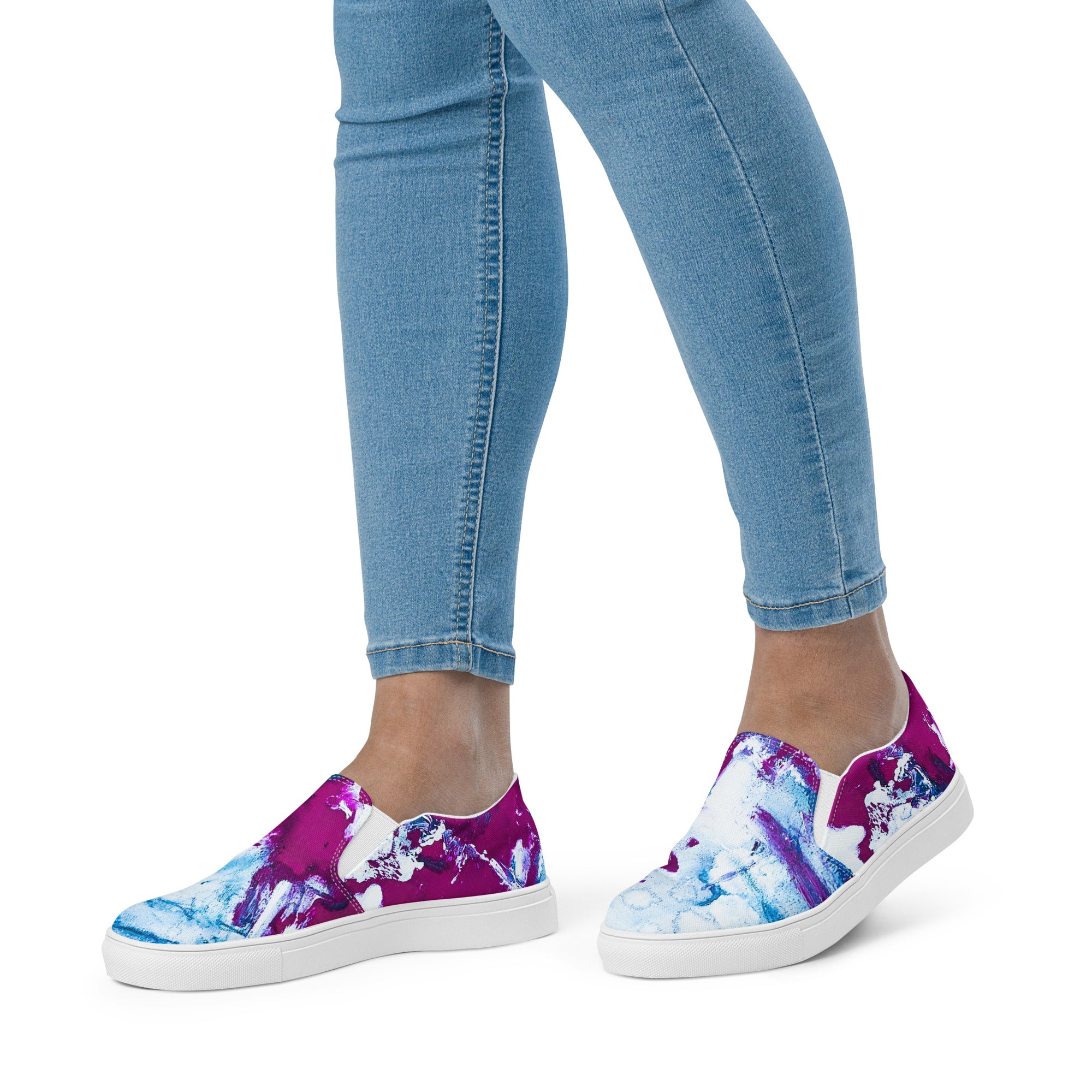 Womyn's Slip On- Mismatch Turquoise