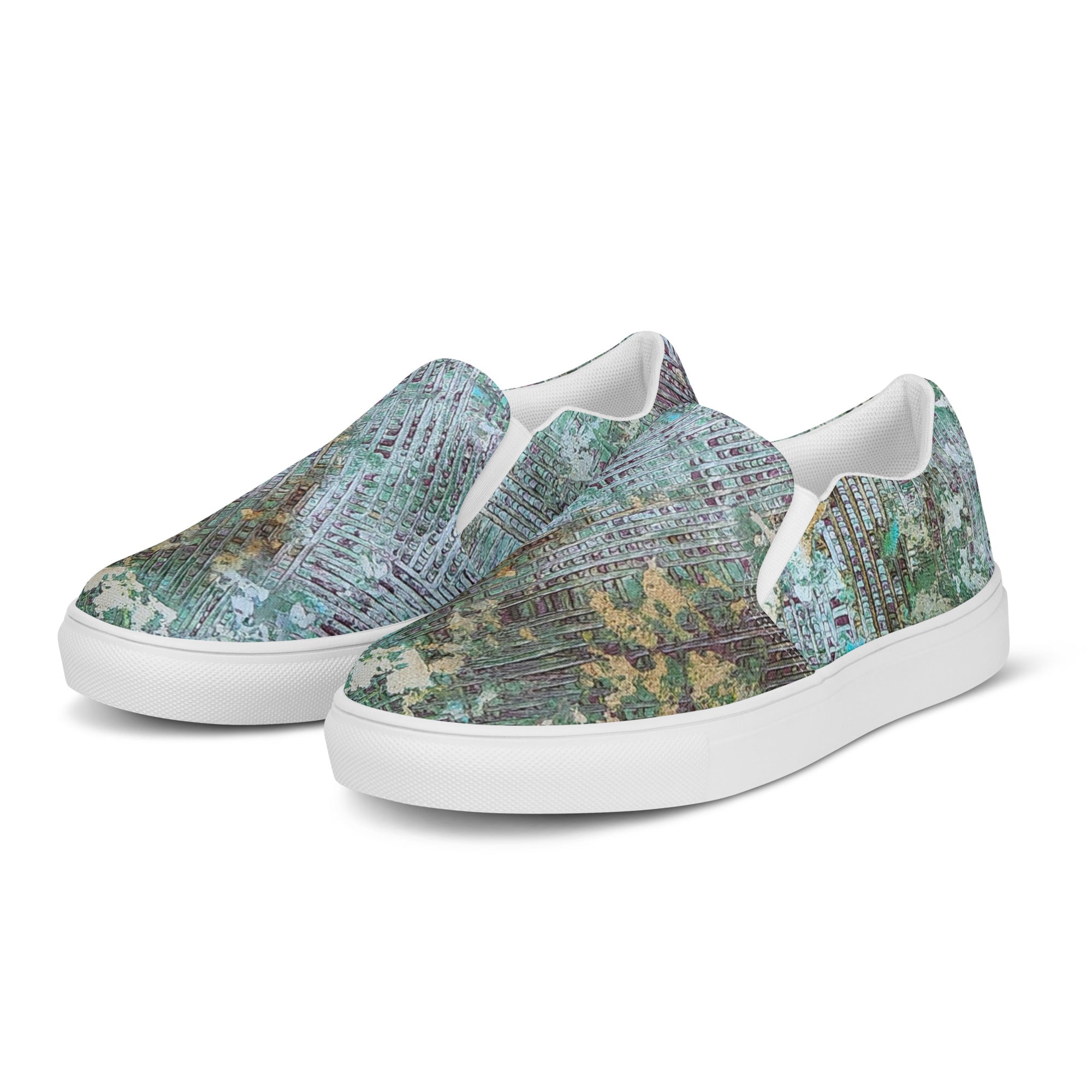 Womyn's Slip On- Weave Green